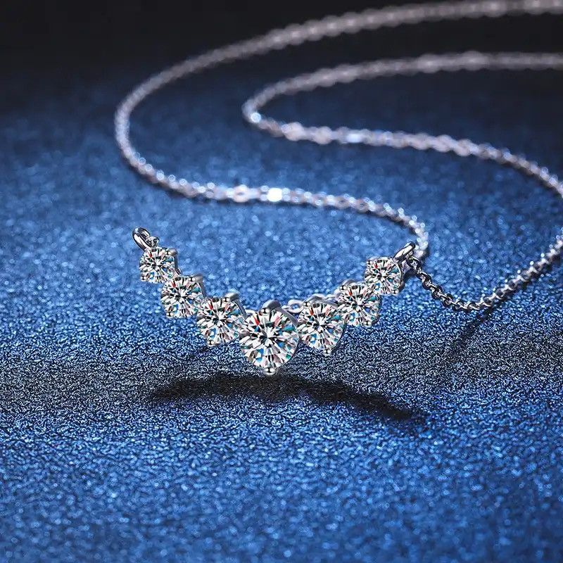 Sterling Silver 925 Sterling Sliver Plated 18k White Gold Necklace Size ONE SIZE - 3 Thumbnail