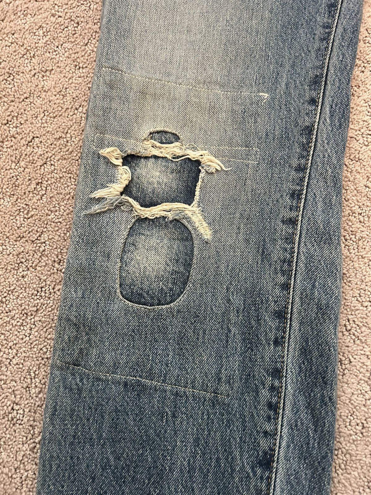 Levi's Vintage Big E Repaired Levi’s 501 Size US 29 - 4 Thumbnail