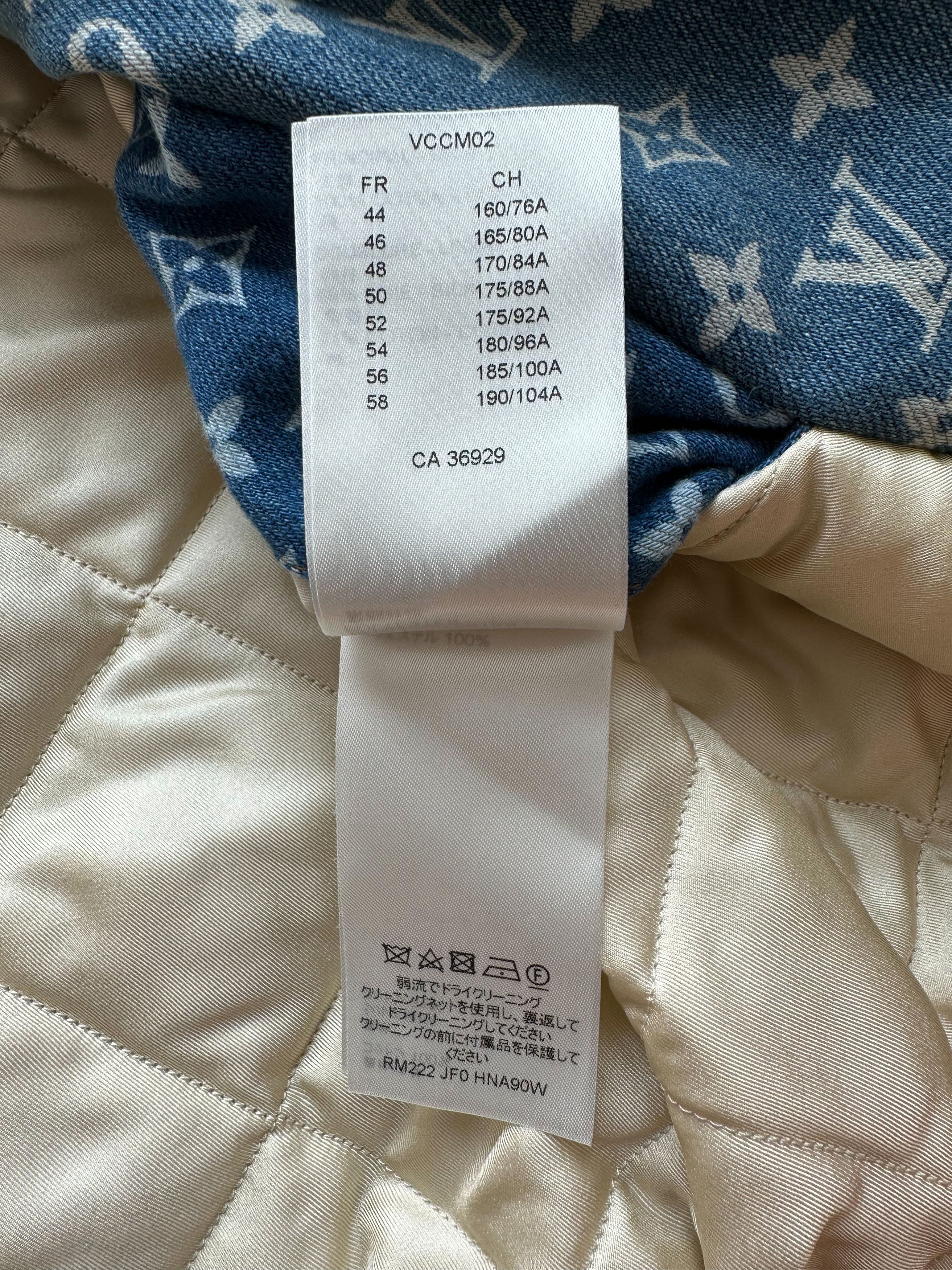 Louis Vuitton Louis Vuitton Blue Monogram Distressed Floral Jacket Size US XL / EU 56 / 4 - 9 Thumbnail