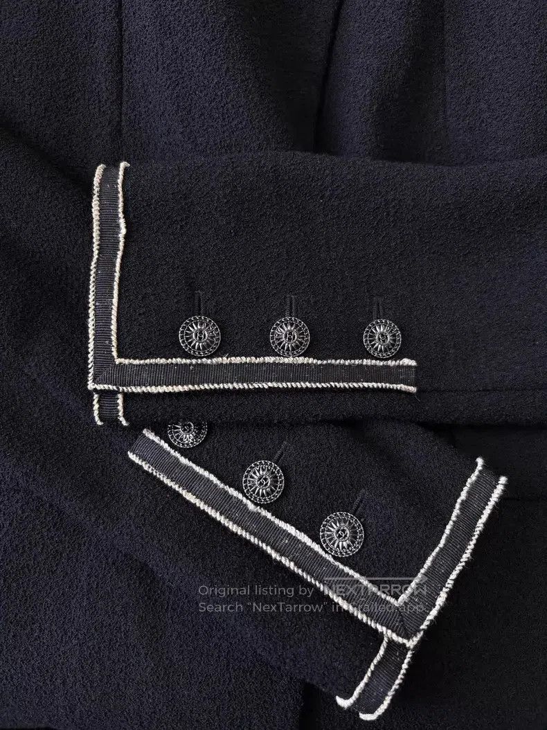 Chanel Chanel Black stand-up collar white edge four-pocket tweed Size XS / US 0-2 / IT 36-38 - 5 Thumbnail