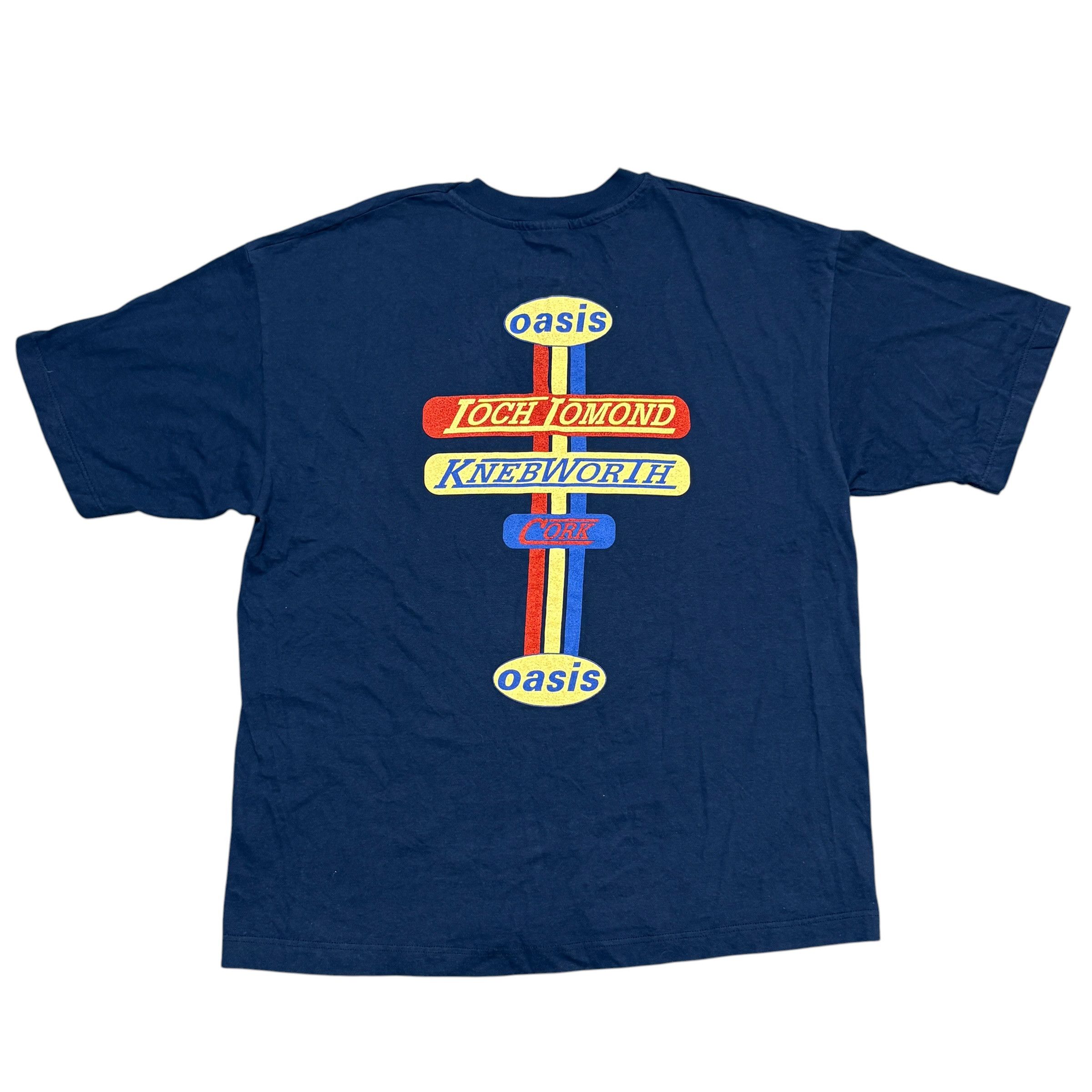 Band Tees Vintage Oasis Shirt 90s Tour Knebworth Britpop Rock Band Tee Size US XL / EU 56 / 4 - 2 Thumbnail
