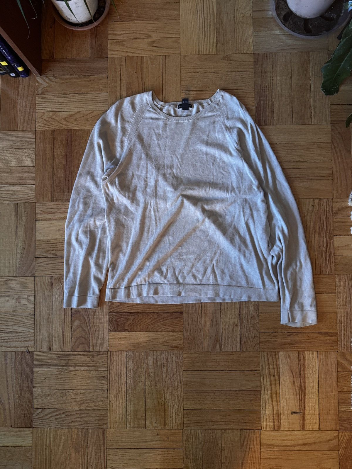 Club Monaco Club Monaco Cream Cotton Sweater Size L Size US L / EU 52-54 / 3 - 1 Thumbnail