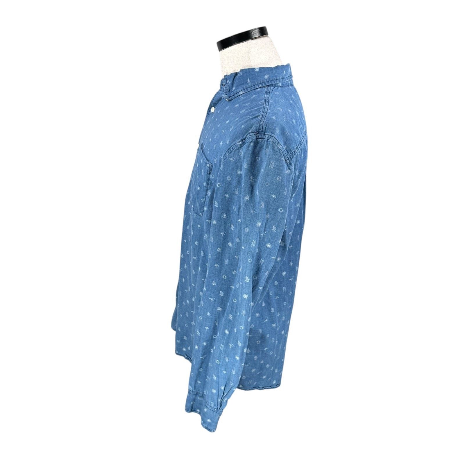 Other Johnnie-O Hangin Out Shirt Men’s M Indigo Blue Button Down Size US M / EU 48-50 / 2 - 5 Thumbnail