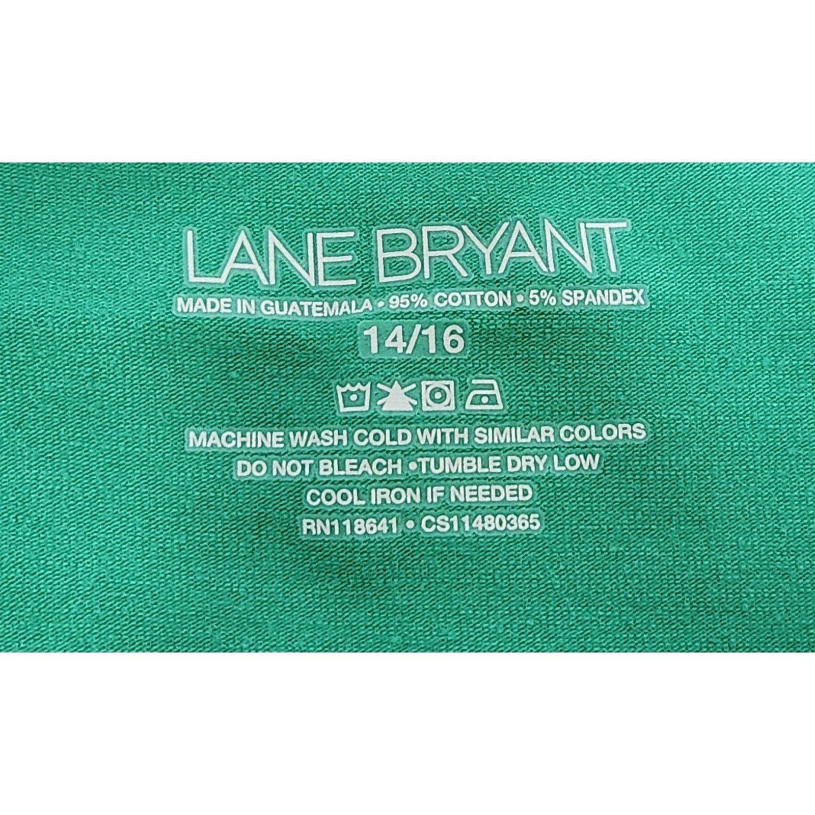 Other Lane Bryant Green Adjustable Spaghetti Strap Tank Top 14 16 Size XL / US 12-14 / IT 48-50 - 4 Thumbnail