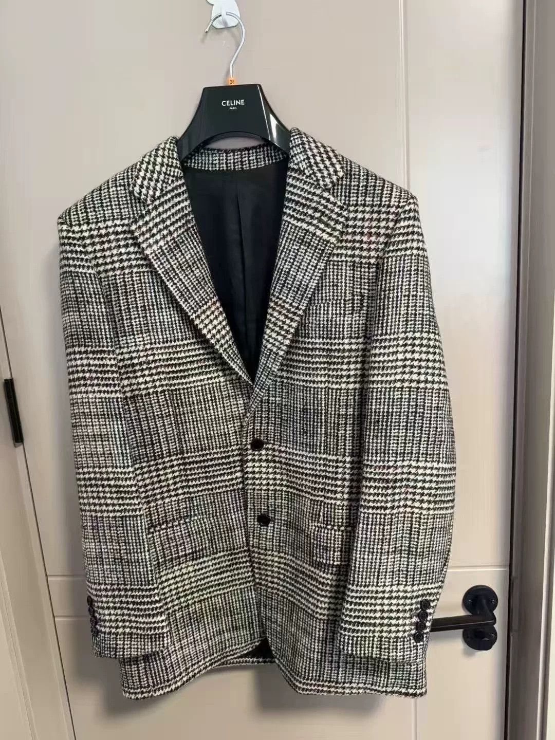 Celine Celine Retro Wool Plaid Blazer Size S / US 4 / IT 40 - 1 Thumbnail