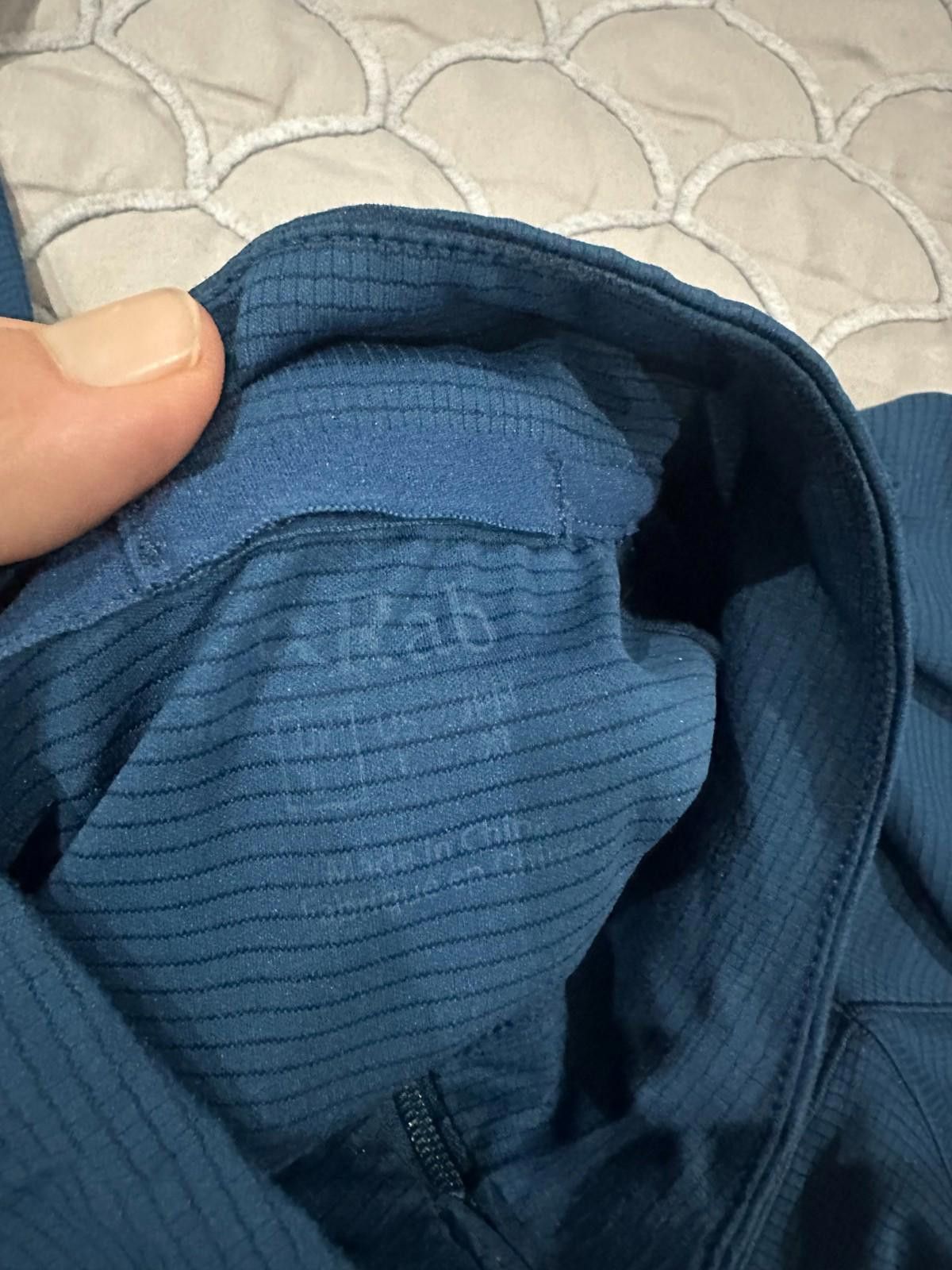 Rab RAB NEXUS PULL-ON MENS BLUE GRID FLEECE MID LAYER TOP SIZE M Size US M / EU 48-50 / 2 - 4 Thumbnail