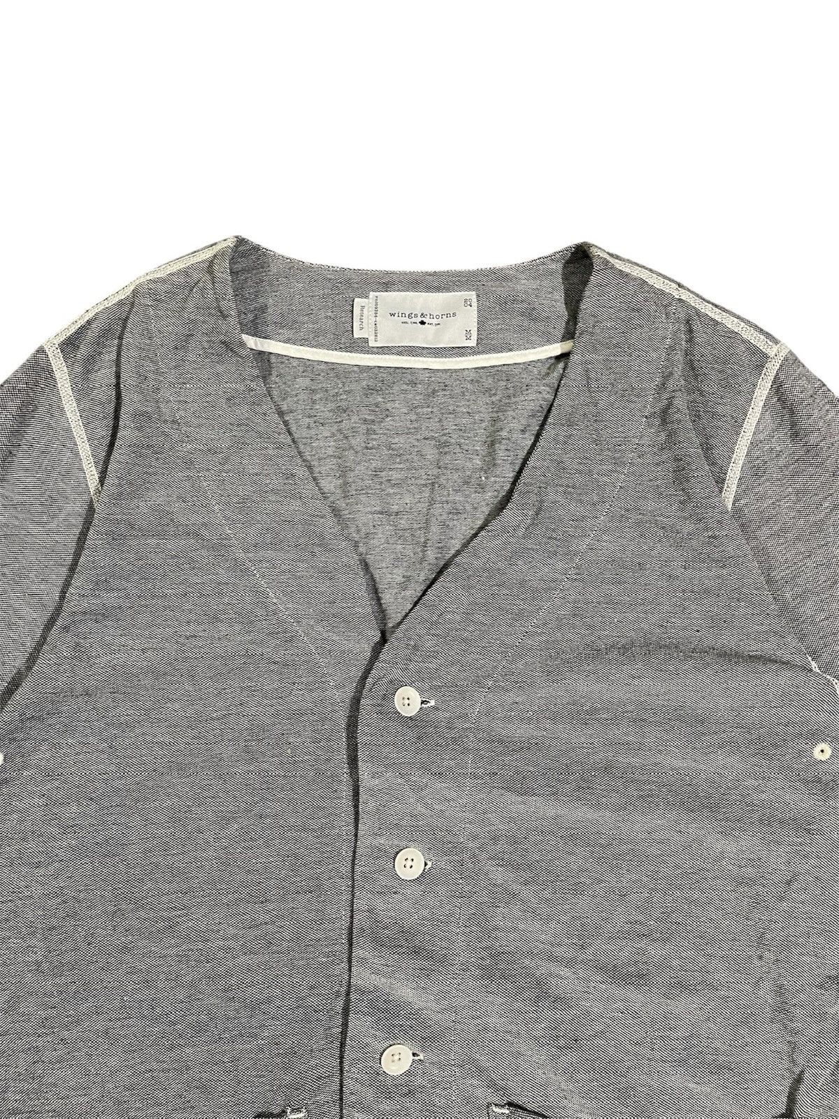 Wings + Horns Wing + Horns Grey Research Cardigan Size US M / EU 48-50 / 2 - 7 Thumbnail