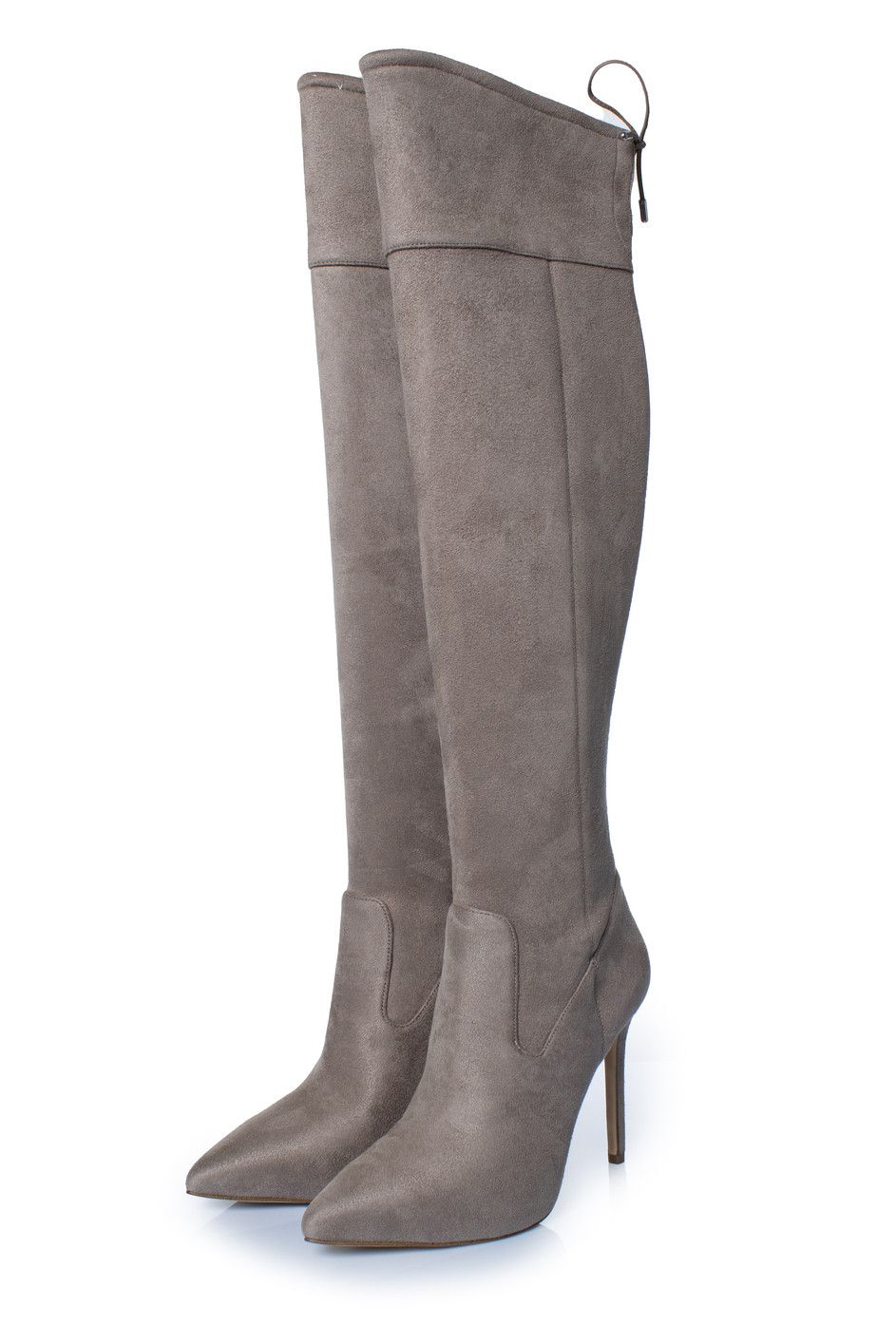 Michael Kors Michael Kors, Jamie suede stretch boots in taupe Size US 10 / IT 40 - 1 Thumbnail