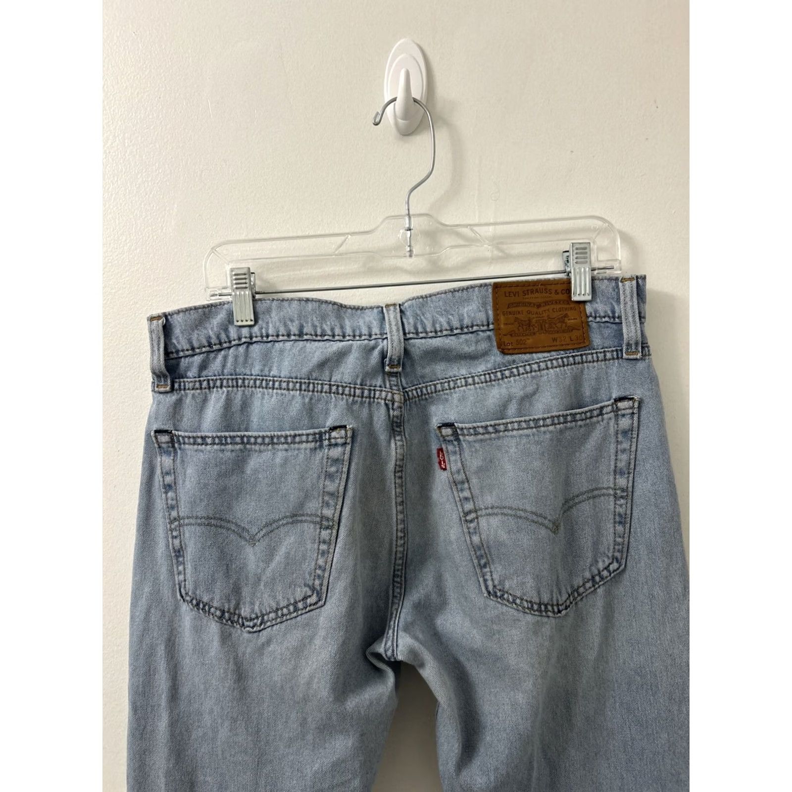 Levi's VINTAGE Levi's 502 Jeans Taper Regular 32x30 Denim Blue Zipper Stretch Men Size US 32 / EU 48 - 6 Thumbnail