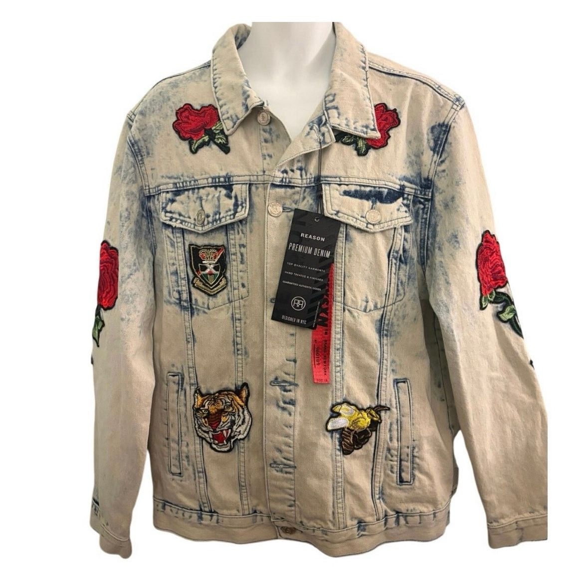 Reason Reason Ferocious Denim Jacket Size XL Size US XL / EU 56 / 4 - 1 Thumbnail