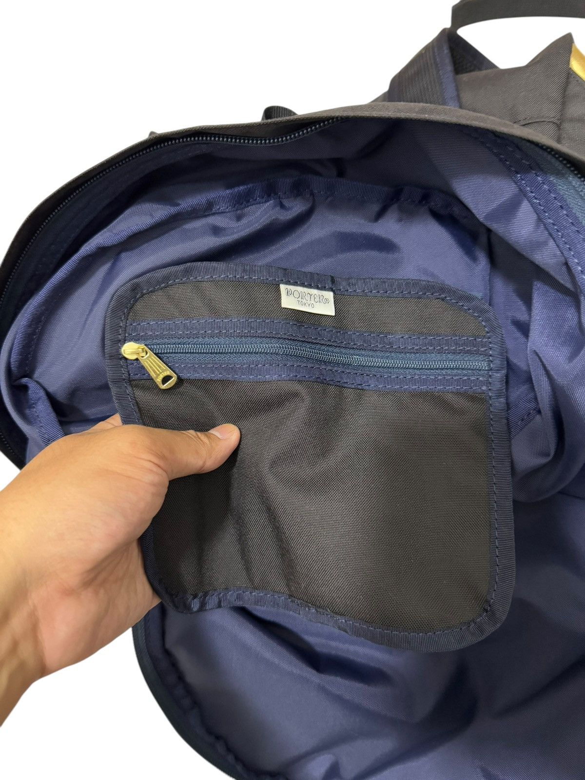 Japanese Brand AVANT GARDE PORTER X PETITE ROBE NOIRE GOLD BACKPACK Size ONE SIZE - 13 Thumbnail