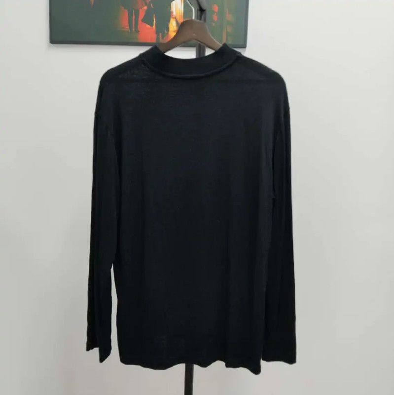 Louis Vuitton Louis Vuitton Black Cotton Blend Knit Jumper 0089 Size US XXL / EU 58 / 5 - 1 Thumbnail