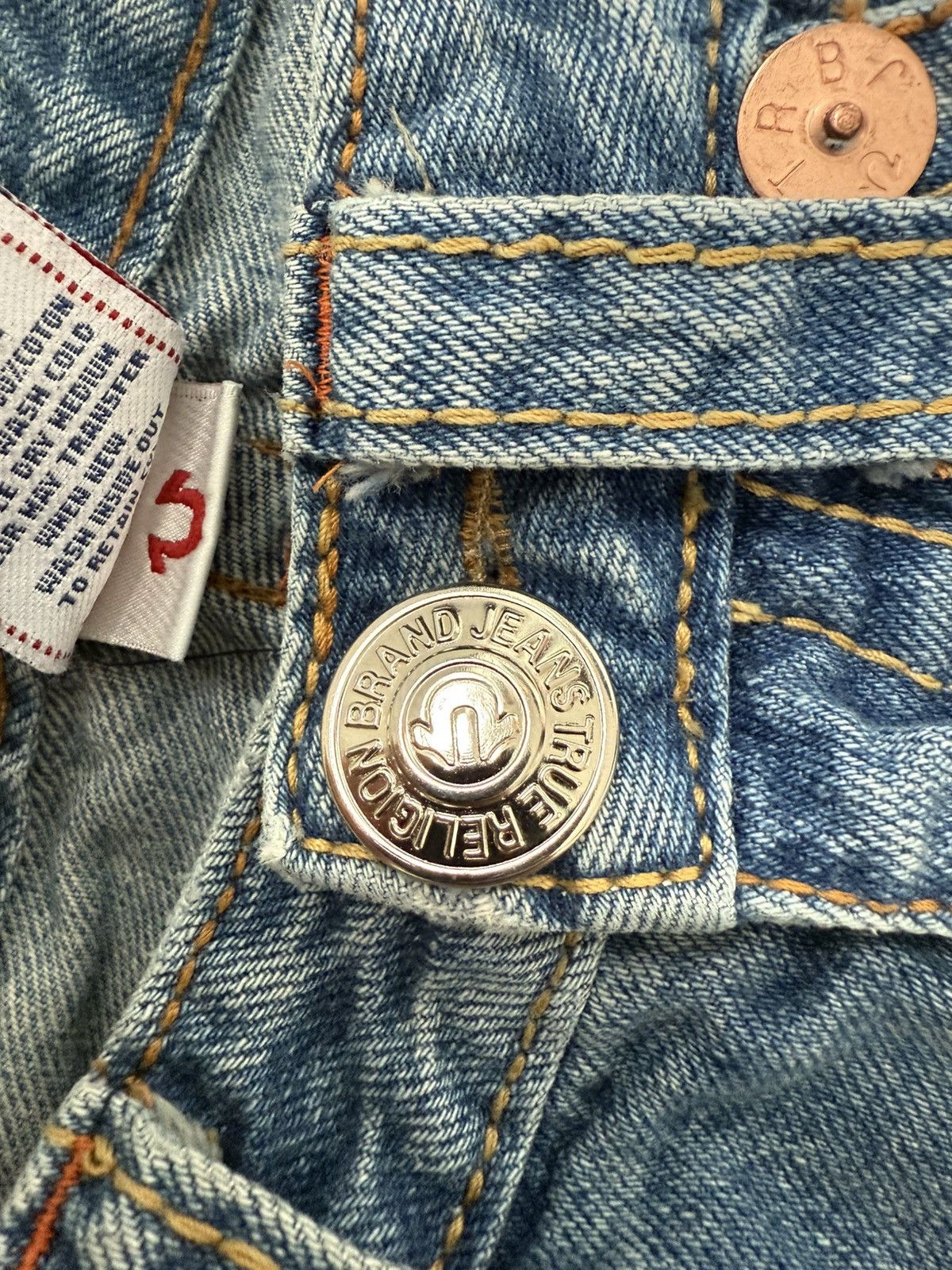 True Religion True Religion Washed Faded Flared Bootcut Jeans Joey Big T Size 28" / US 6 / IT 42 - 18 Thumbnail