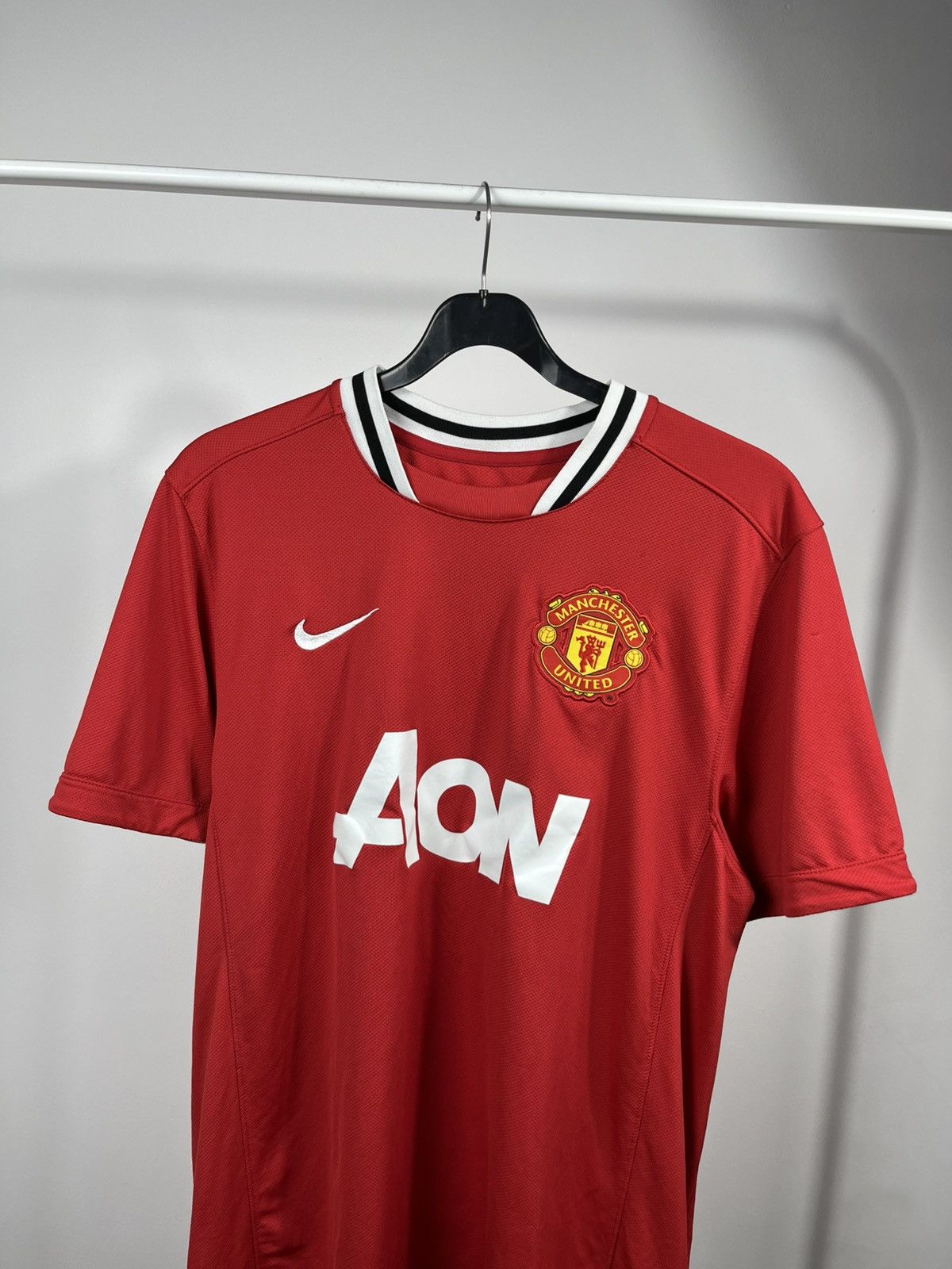 Nike Manchester United Nike Home Jersey 2011 Red AON Dri Fit Size US L / EU 52-54 / 3 - 2 Thumbnail