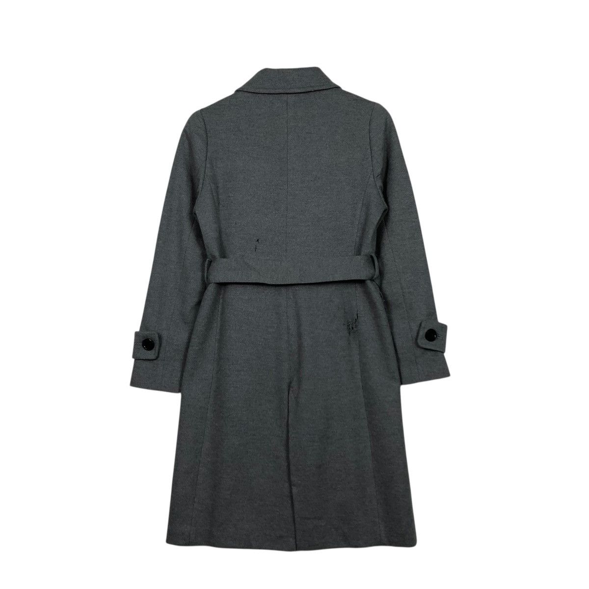 Yohji Yamamoto 🔥VINTAGE WOOL LONG JACKET BELTED INED MULTI POCKETS Size M / US 6-8 / IT 42-44 - 10 Thumbnail