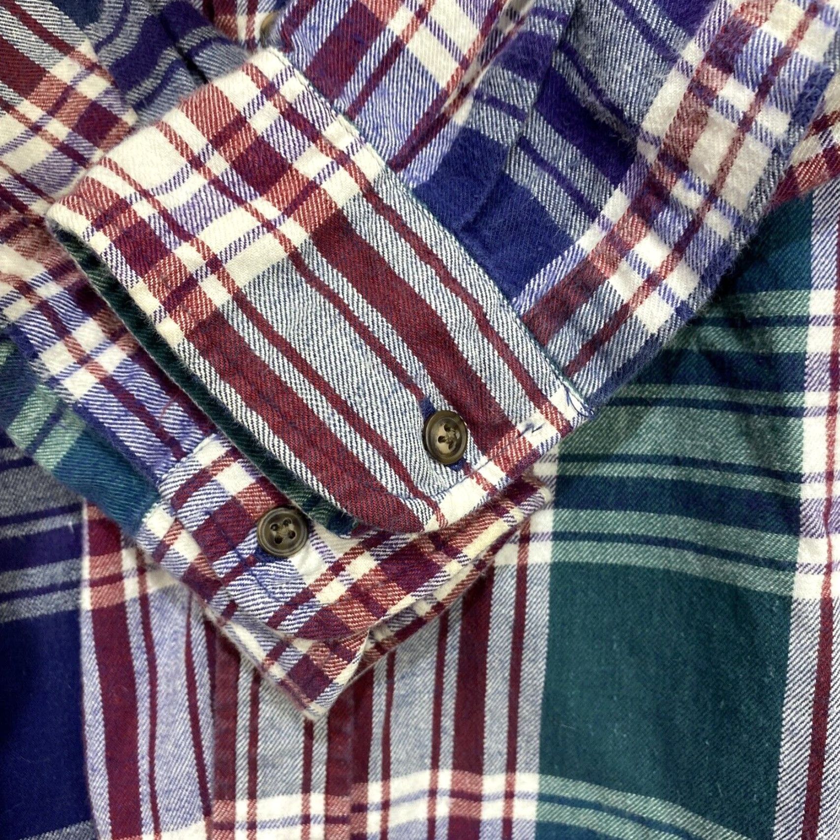 American Eagle Outfitters AMERICAN EAGLE Rugged Tradition Plaid Flannel Shirt M Button Long Sleeve Blue 100% Cotton Casual Outdoors Mens College Size US M / EU 48-50 / 2 - 5 Thumbnail