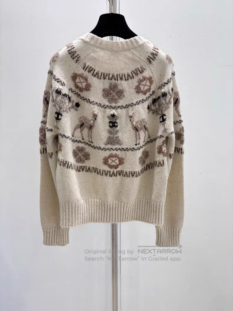 Chanel Chanel Ski Series Deer Knitted Cardigan coat Size XS / US 0-2 / IT 36-38 - 2 Thumbnail