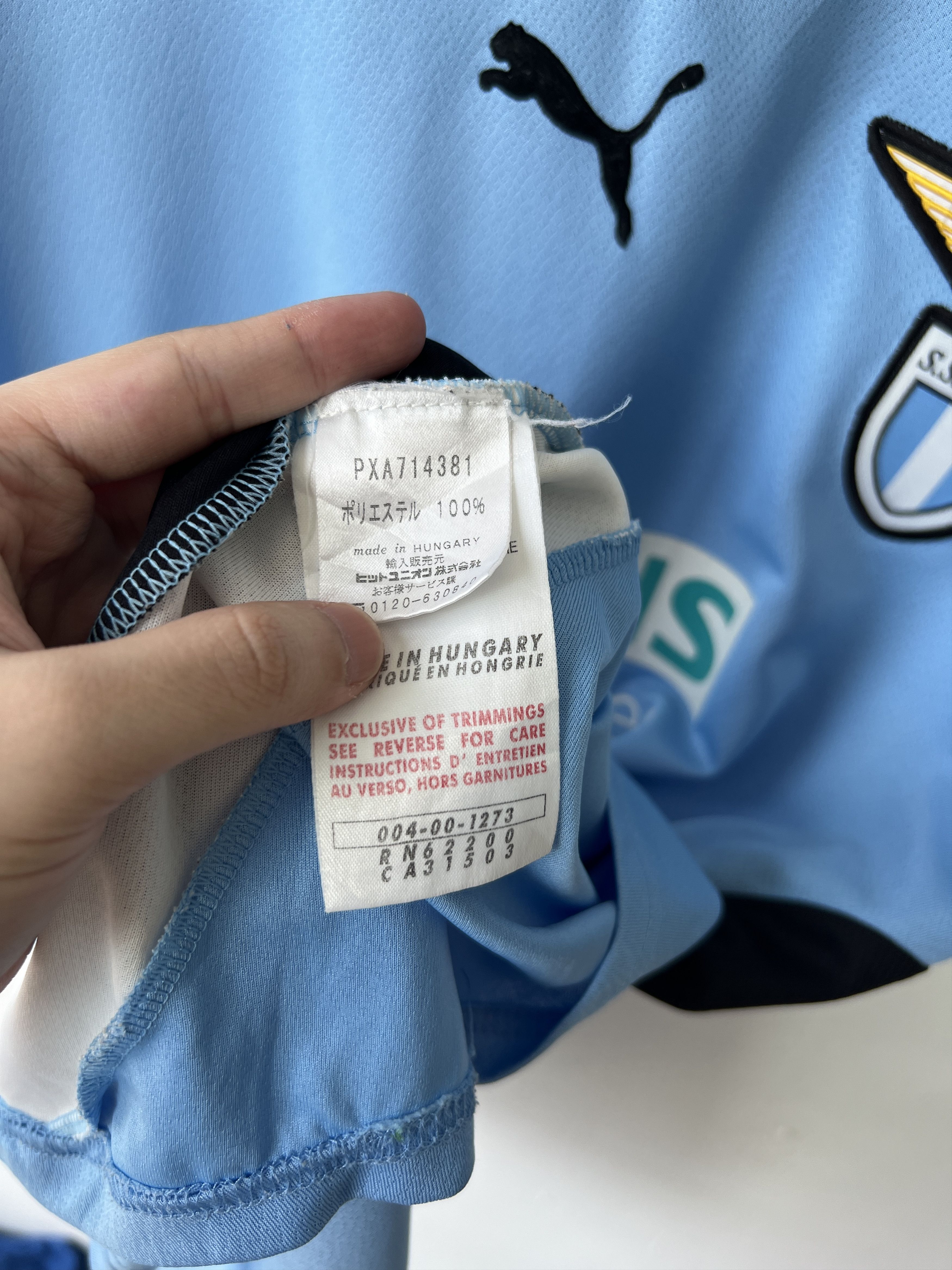 Puma (L) Lazio 2000-01 Home Kit Crespo #10 Size US L / EU 52-54 / 3 - 4 Thumbnail