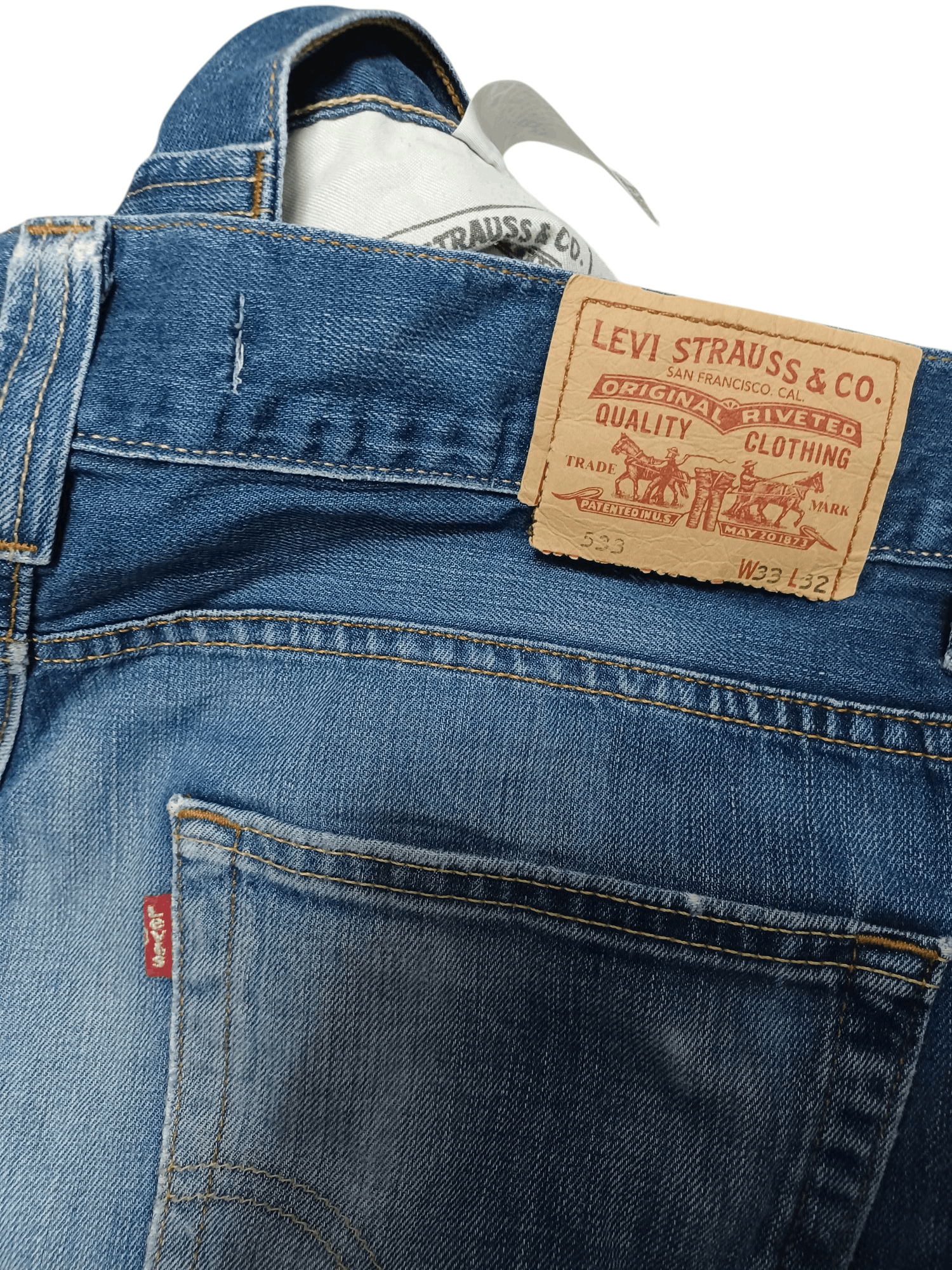 Levi's Vintage Clothing LEVIS 533 LOOSE VINTAGE JEANS DENIM 90S 00S W33 L32 Size US 33 - 6 Thumbnail