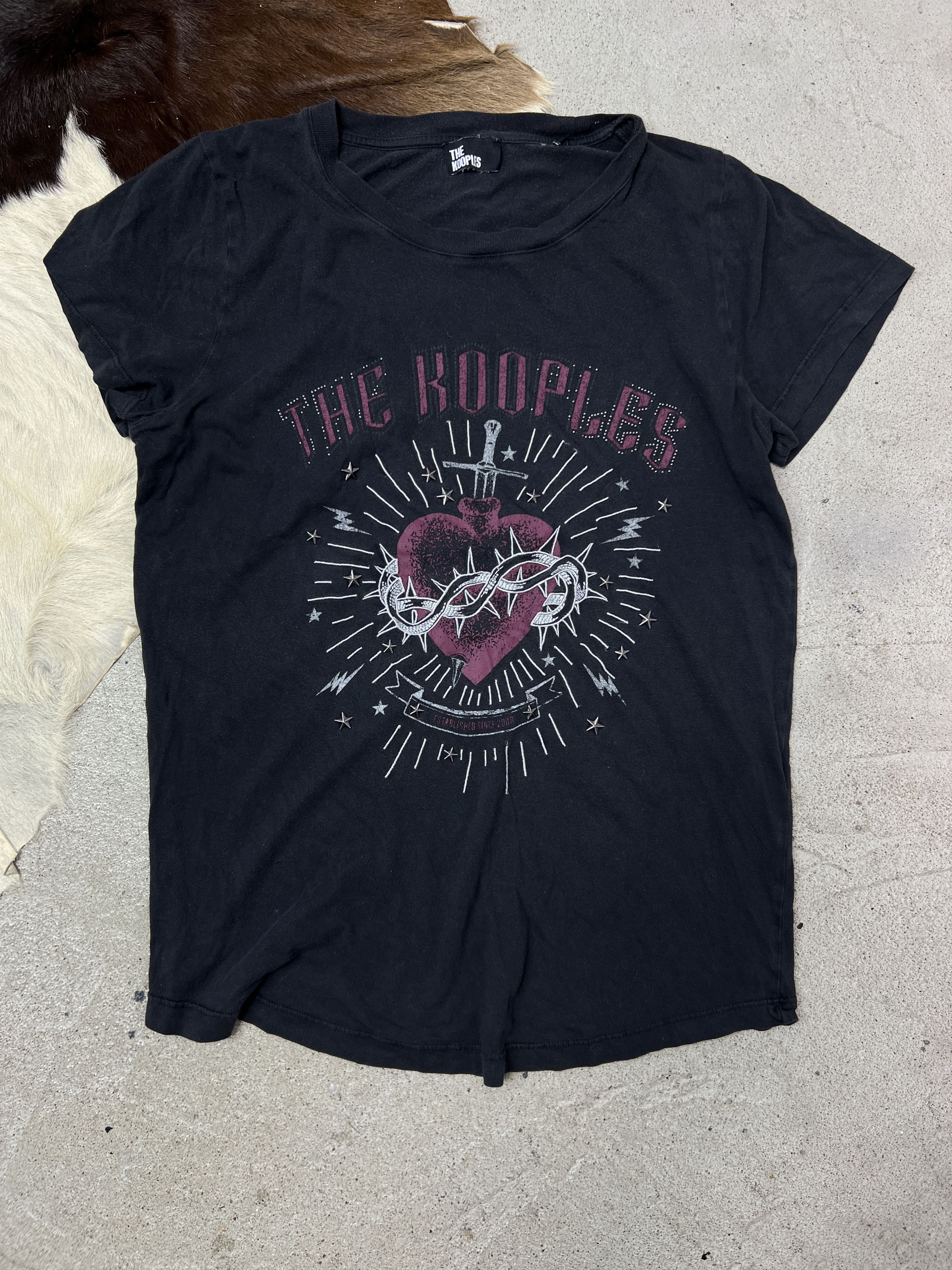 The Kooples Vintage Casual Streetwear Women's The Kooples T-shirt 00s Size XS / US 0-2 / IT 36-38 - 2 Thumbnail