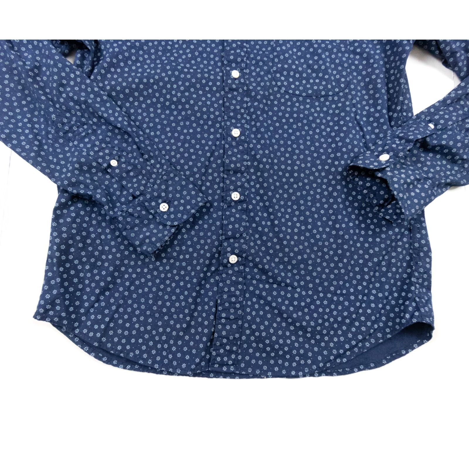 J.Crew VINTAGE J.CREW Men's Long Sleeve Button-Up Shirt Adult Medium Blue Casual Slim Fit All Seasons Size US M / EU 48-50 / 2 - 4 Thumbnail