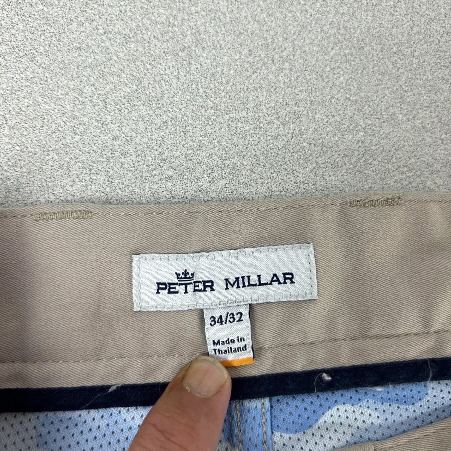 Peter Millar Peter Millar Pants Mens 34x32 Beige Khakis Straight Leg 5-Pocket Casual Golf Veristal Plat Size US 34 / EU 50 - 4 Thumbnail