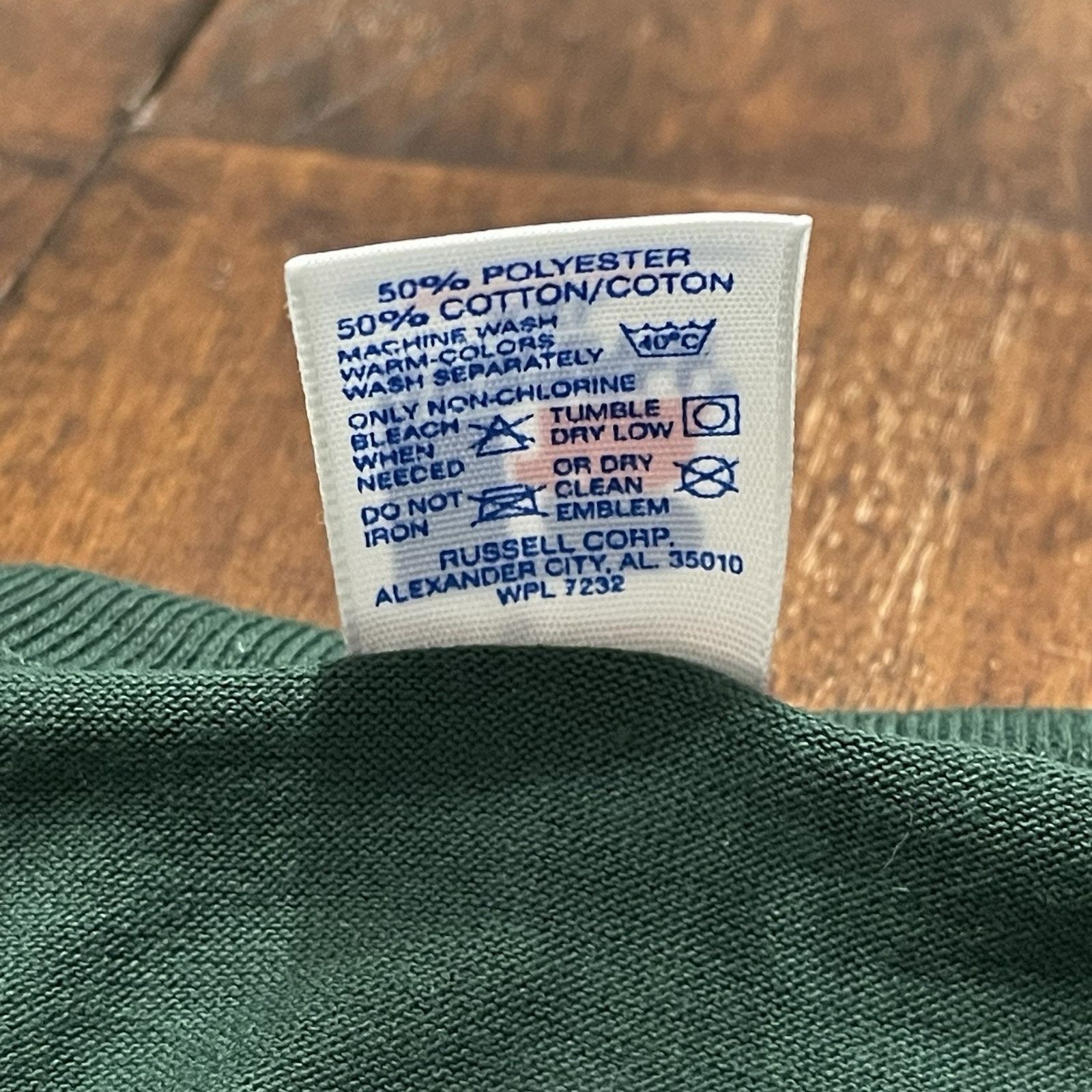 Russell Athletic Vtg Russell Athletic XXL Pine Forest Green T-Shirt NWOT 5 Size US XXL / EU 58 / 5 - 5 Thumbnail