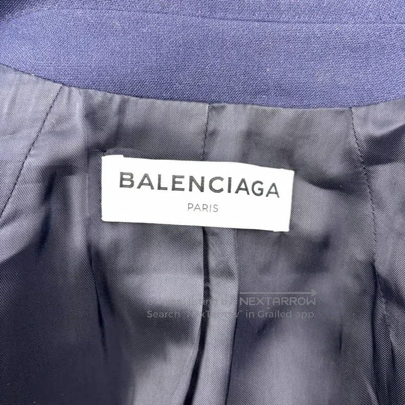 Balenciaga Balenciaga Blue Coat Jacket Size XS / US 0-2 / IT 36-38 - 3 Thumbnail