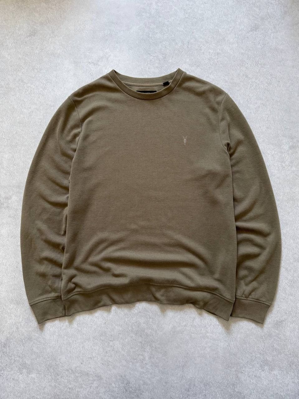 Allsaints AllSaints Sweatshirt Pullover Long Sleeve Khaki Size US L / EU 52-54 / 3 - 1 Thumbnail