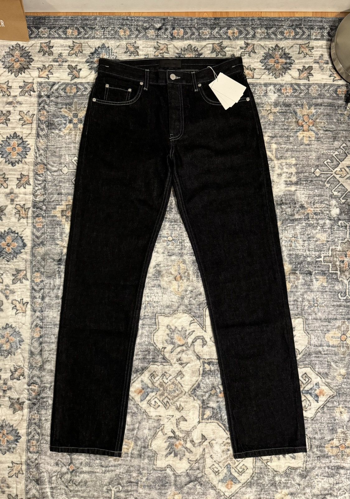 image of Helmut Lang Black Denim Jeans, Men's (Size 31)