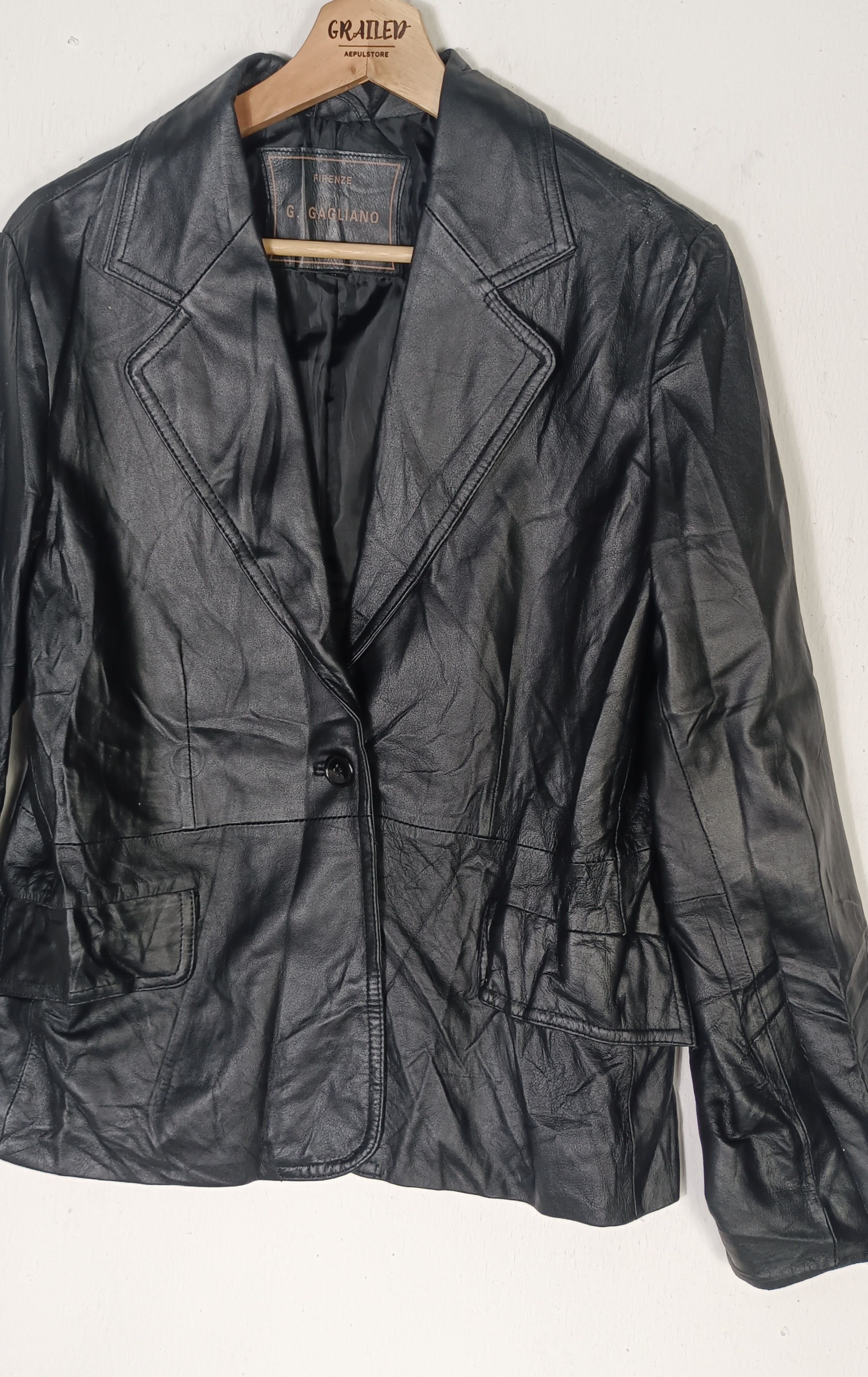 Firenze × Japanese Brand Firenze G.Gagliano New York Monte Carlo Leather Jacket Size US M / EU 48-50 / 2 - 3 Thumbnail