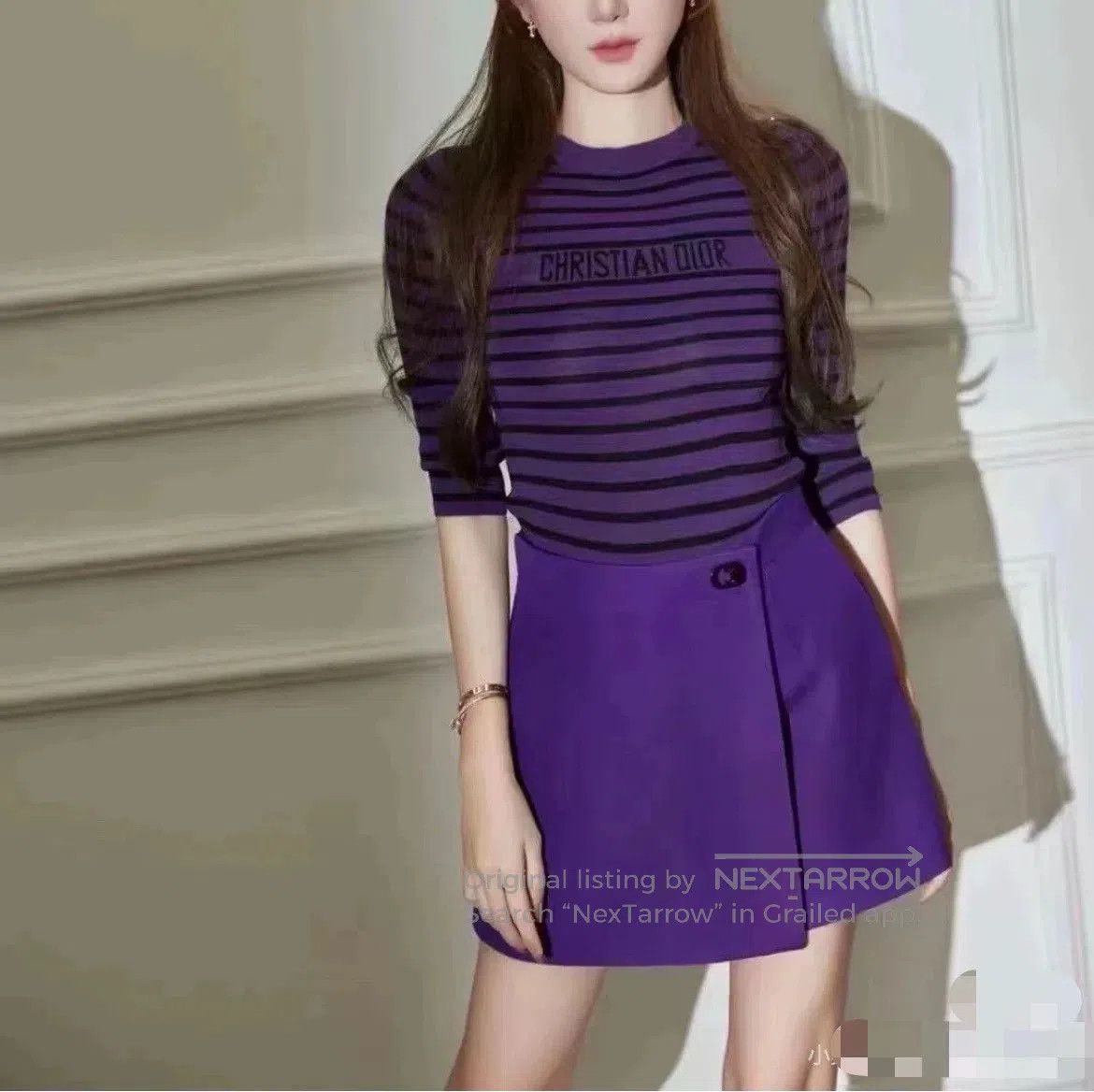 Dior Dior 23 Early Autumn Purple CD Skirt Pants. Size 33" - 8 Thumbnail