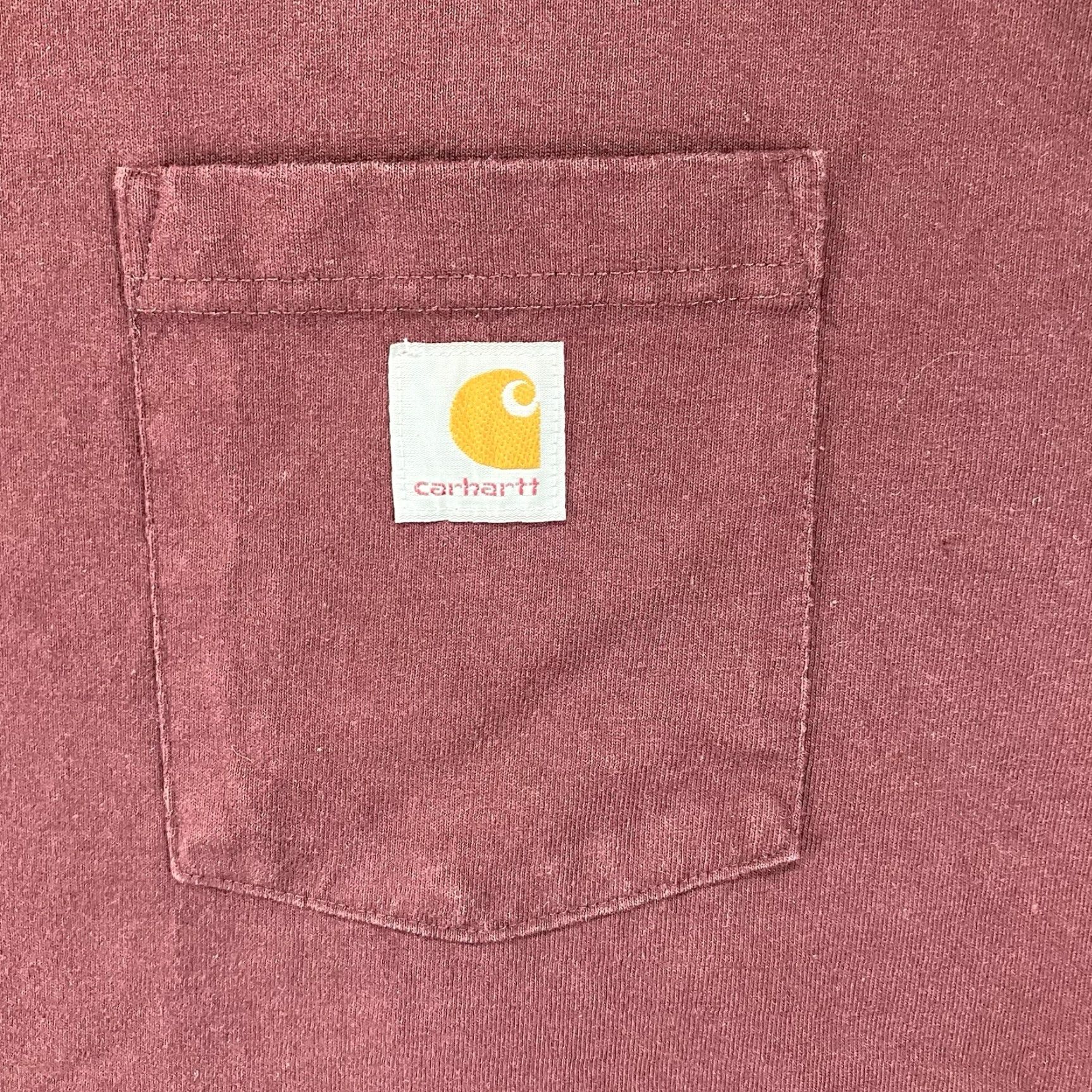 Carhartt Carhartt T-Shirt Mens 4XL Short Sleeve Port Wine Pocket Heavy Cotton Crew Neck Solid Red Relaxed All Seasons Size US XXL / EU 58 / 5 - 4 Thumbnail