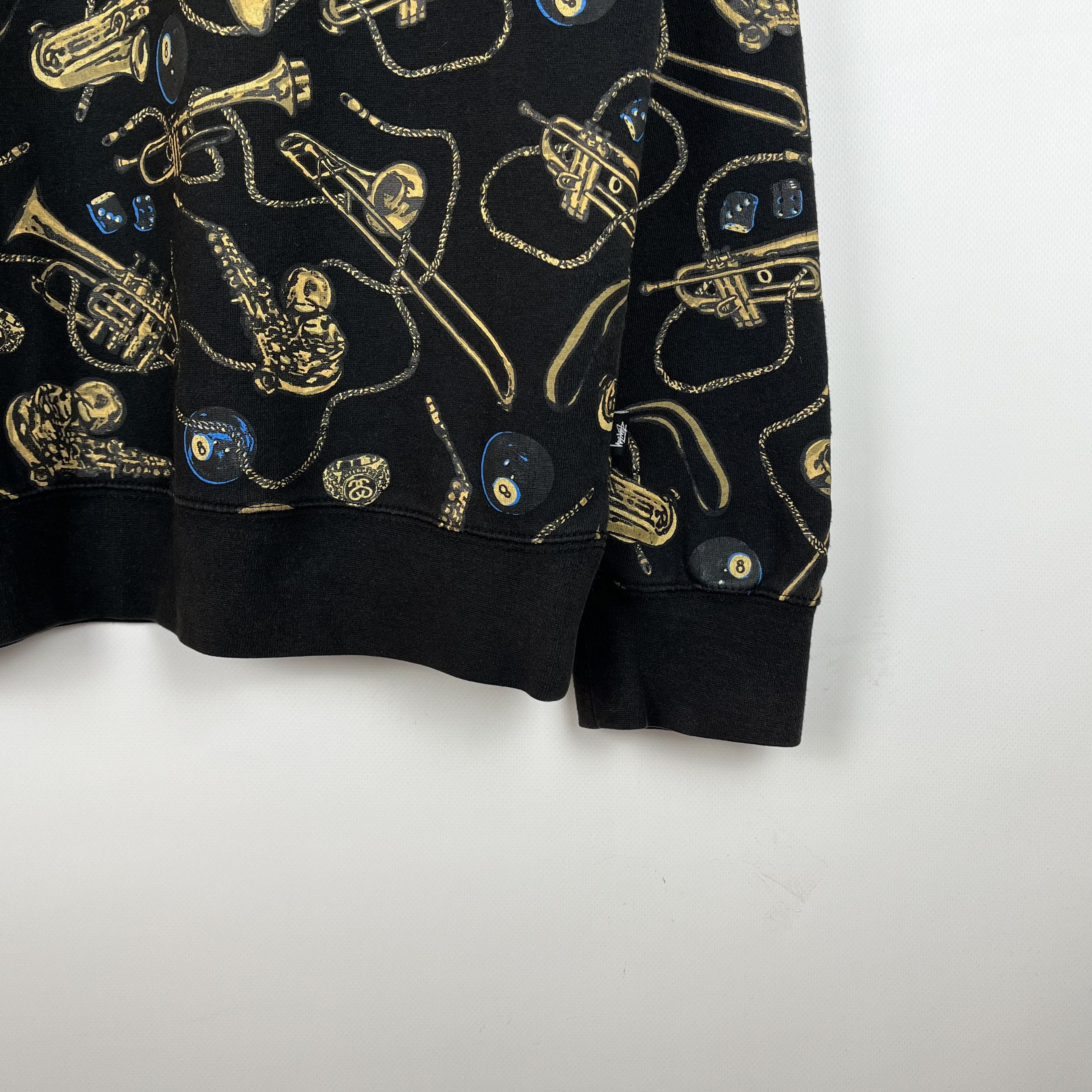 Stussy Vintage Stussy All Over Print Jazz Sweatshirt 90’s Size US XL / EU 56 / 4 - 7 Thumbnail