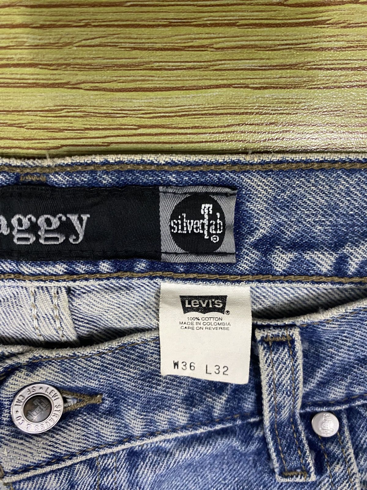 Levi's Very Rare Vintage Brand Levis SilverTab Jeans 1990s Size US 36 / EU 52 - 9 Thumbnail