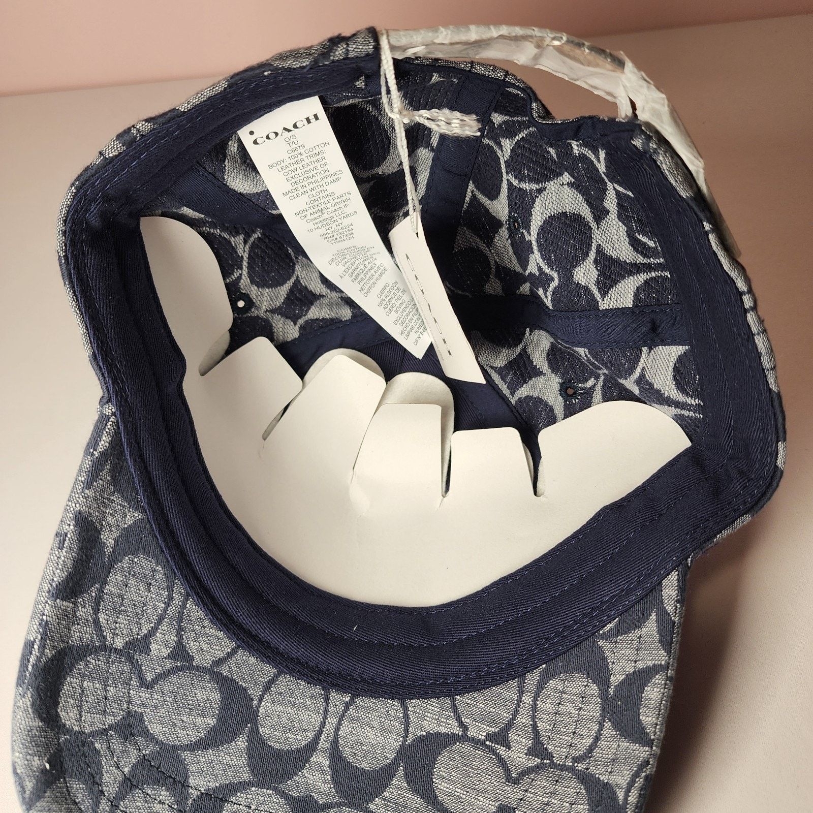 Coach Coach C6679 Blue Denim Chambray Adjustable Baseball Cap Hat Size ONE SIZE - 4 Thumbnail