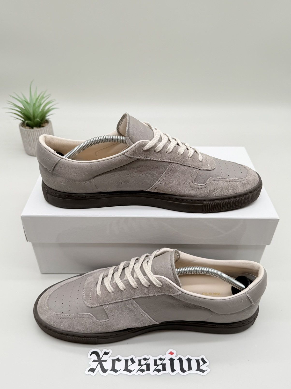 Common Projects Common Project BBall Slim Gray Size US 11 / EU 44 - 3 Thumbnail