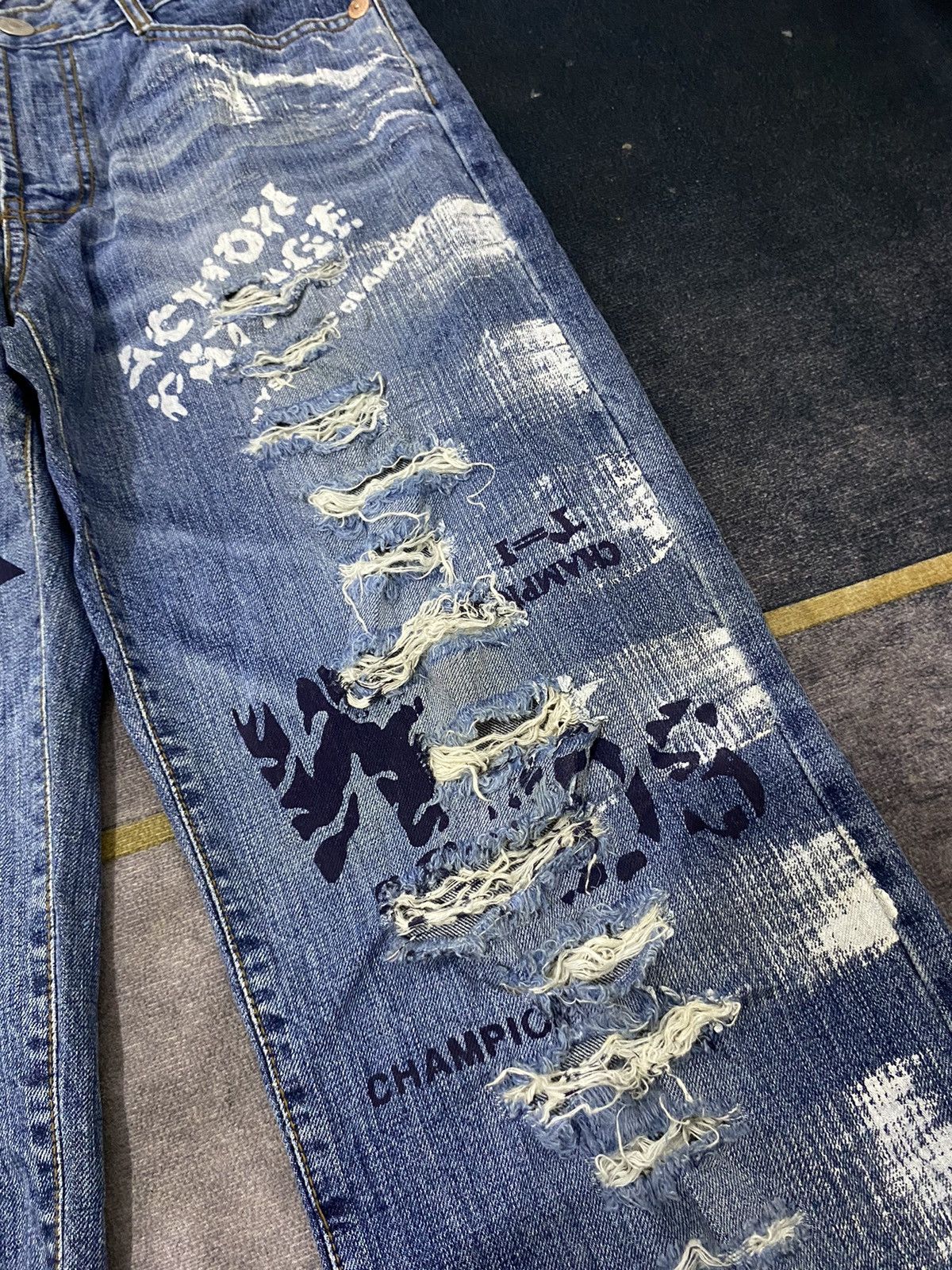 Vintage Y2K TI JEANS PUNK STYLE PANTS Size US 32 / EU 48 - 6 Thumbnail