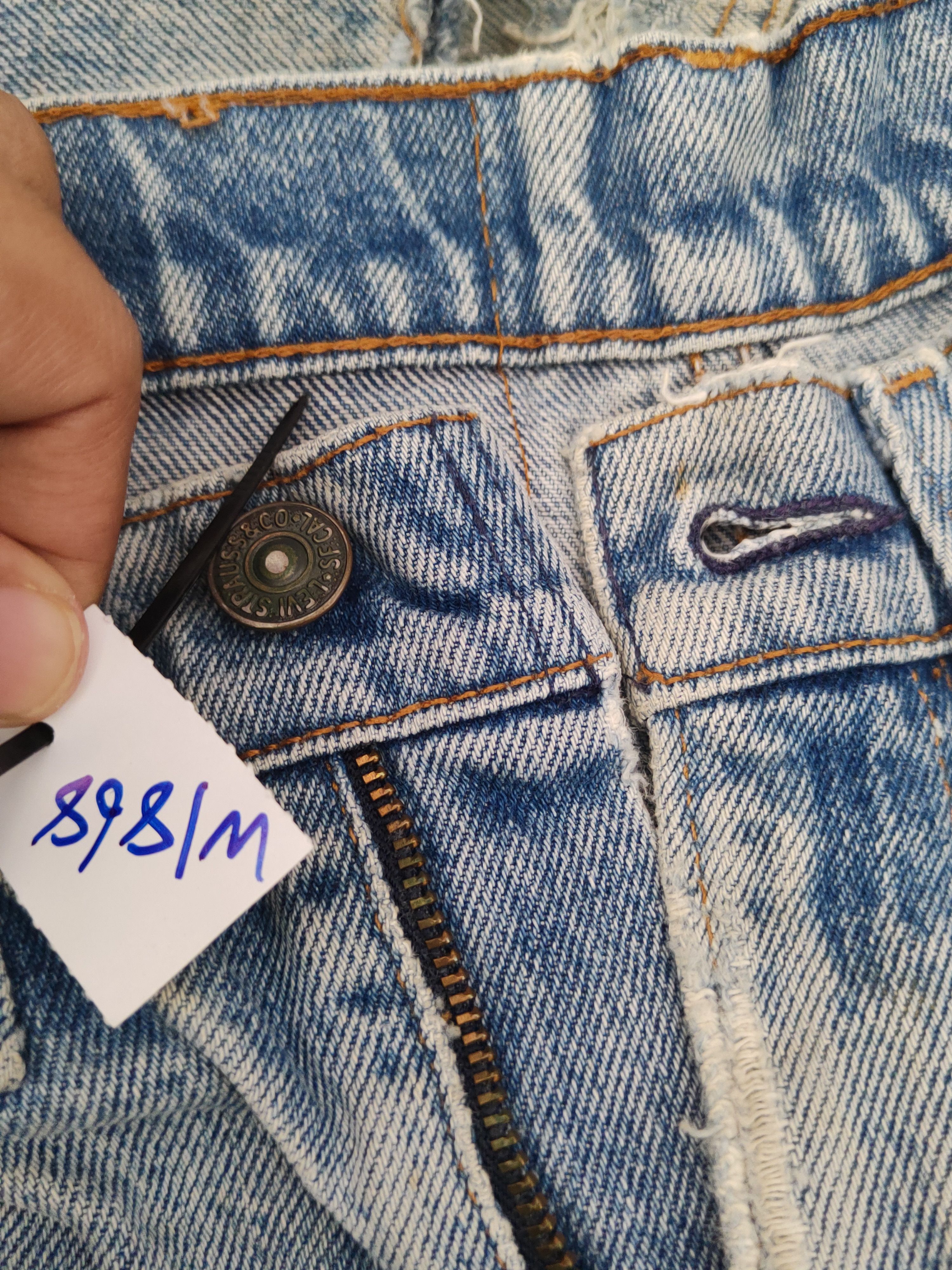 Levi's Levi's orange tag vintage Ripped denim Jeans #W1868 Size US 30 / EU 46 - 18 Thumbnail