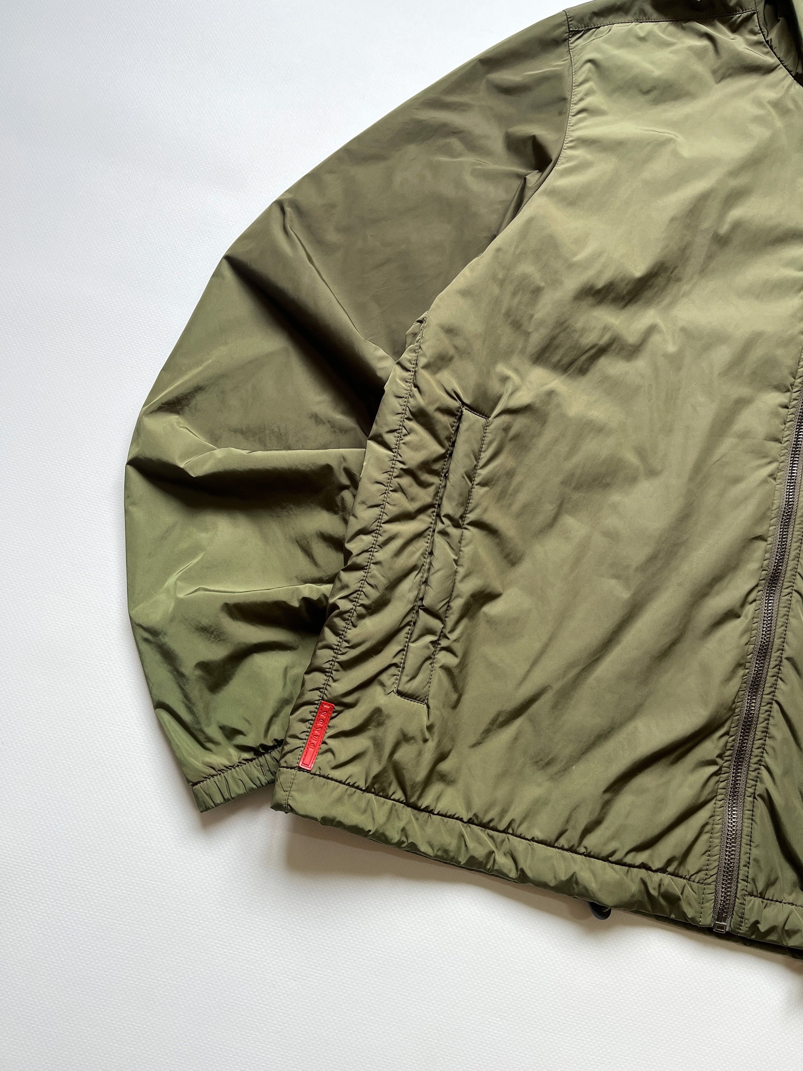 Prada Vintage Prada Red Tab Padded Nylon Jacket Size US L / EU 52-54 / 3 - 5 Thumbnail