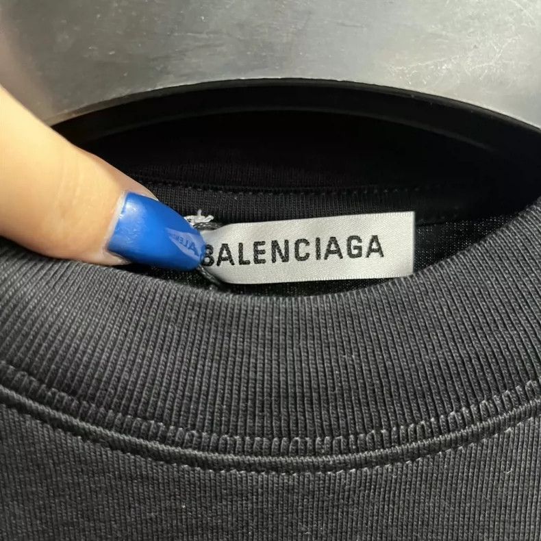 Balenciaga Balenciaga Black Melt Smiley Print Casual Short Sleeve T-S Size US S / EU 44-46 / 1 - 4 Thumbnail