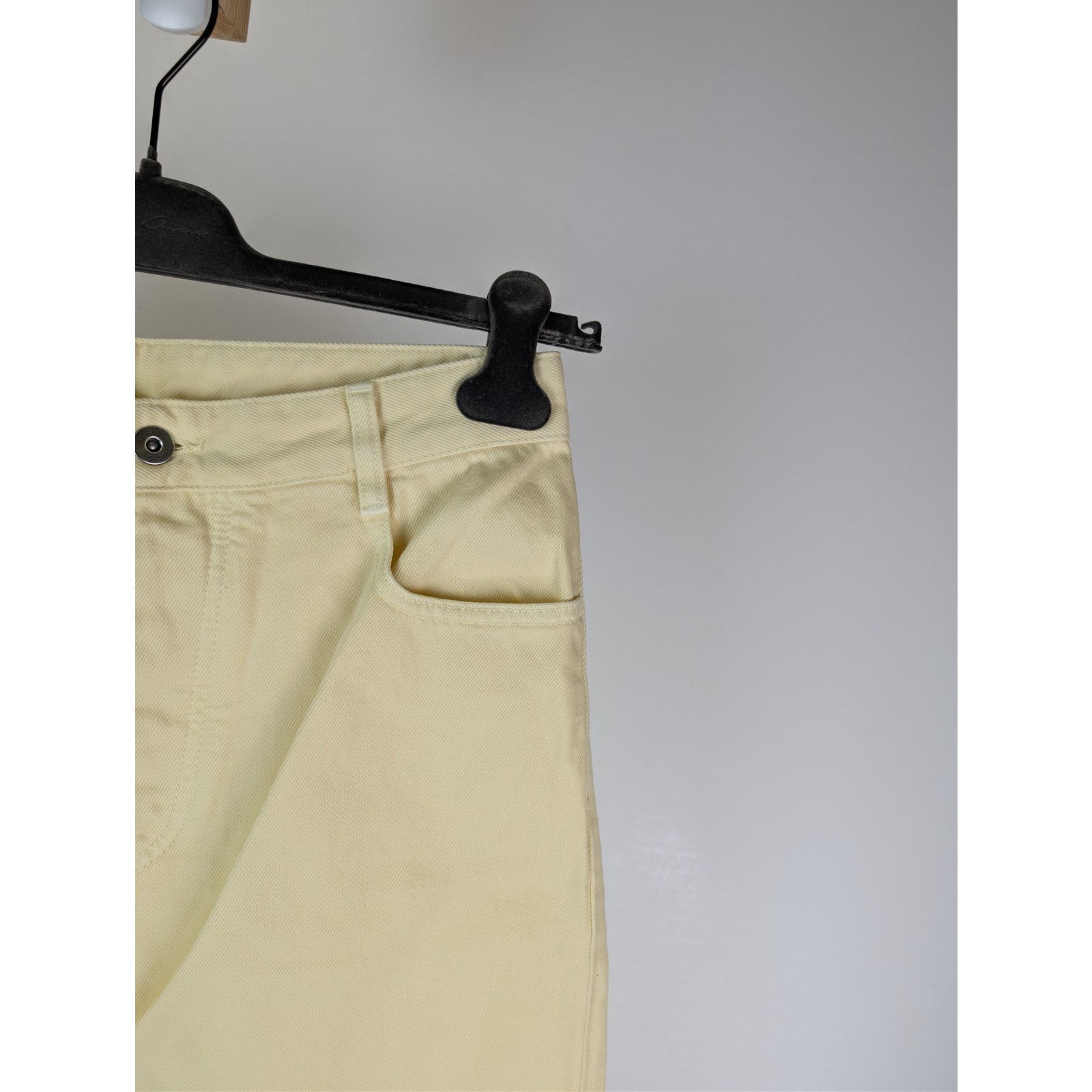 Bottega Veneta o1rshd1 Washed Coloured Denim Trousers Jean in Banana Size US 30 / EU 46 - 6 Thumbnail
