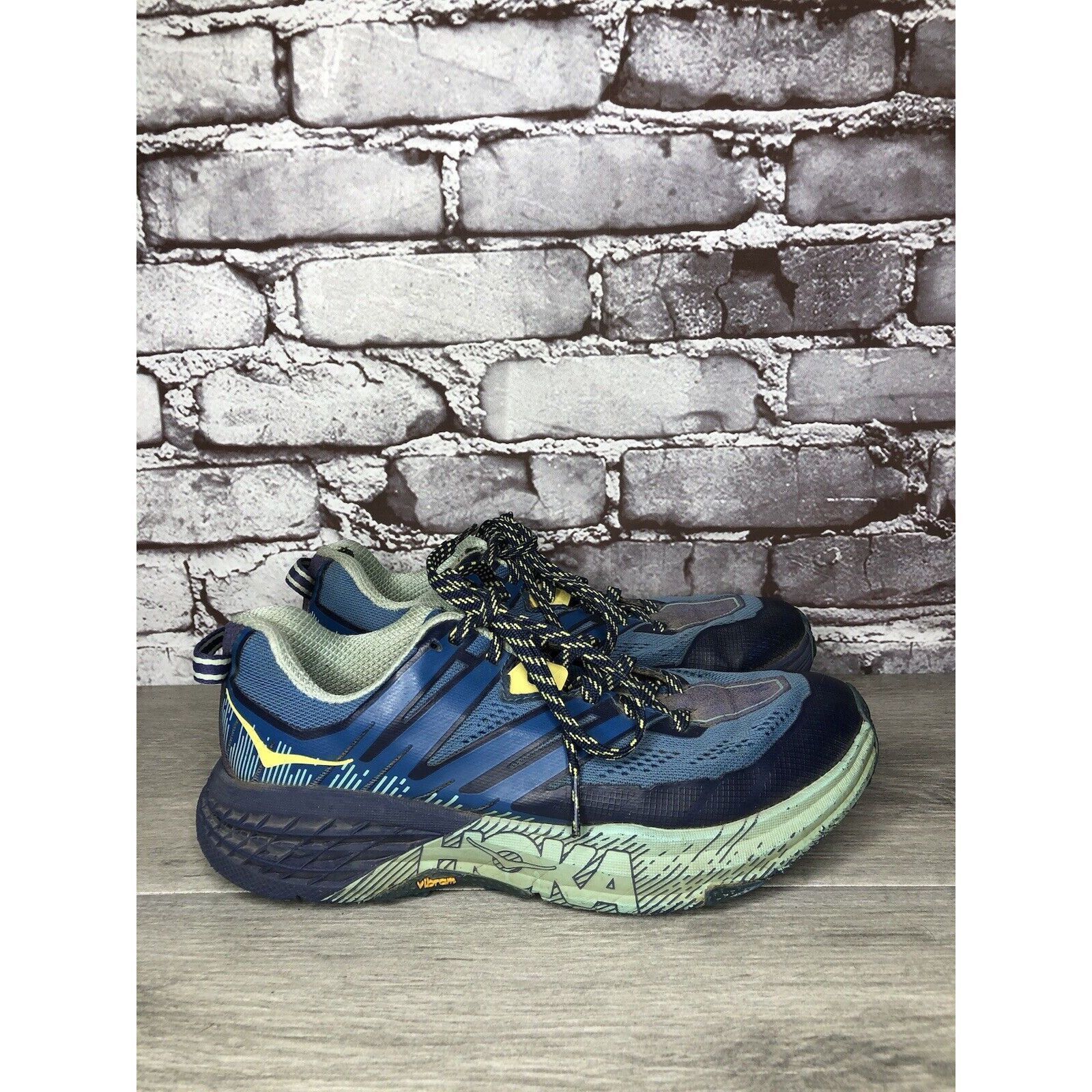 Hoka Hoka One One Speedgoat 3 Blue Synthetic Sneakers Shoes Women Size US 7 / IT 37 - 3 Thumbnail