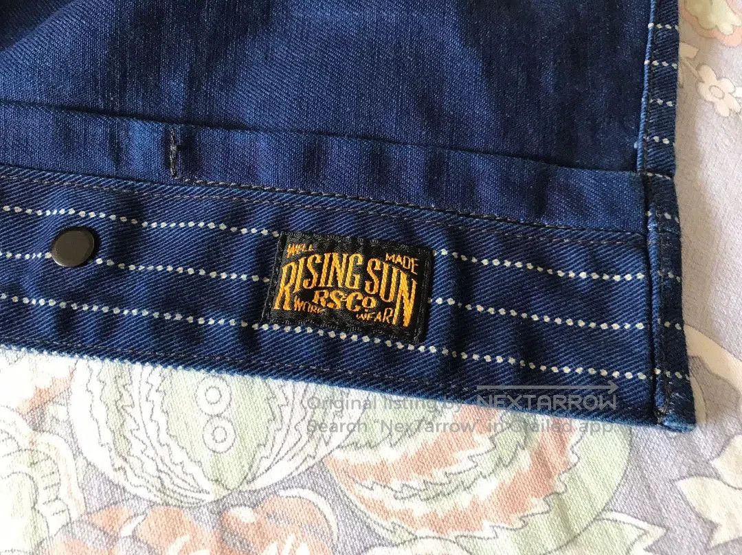 Rising Sun & Co. Rising Sun Indigo Wabash Stripe Work Shirt. Size US XS / EU 42 / 0 - 7 Thumbnail