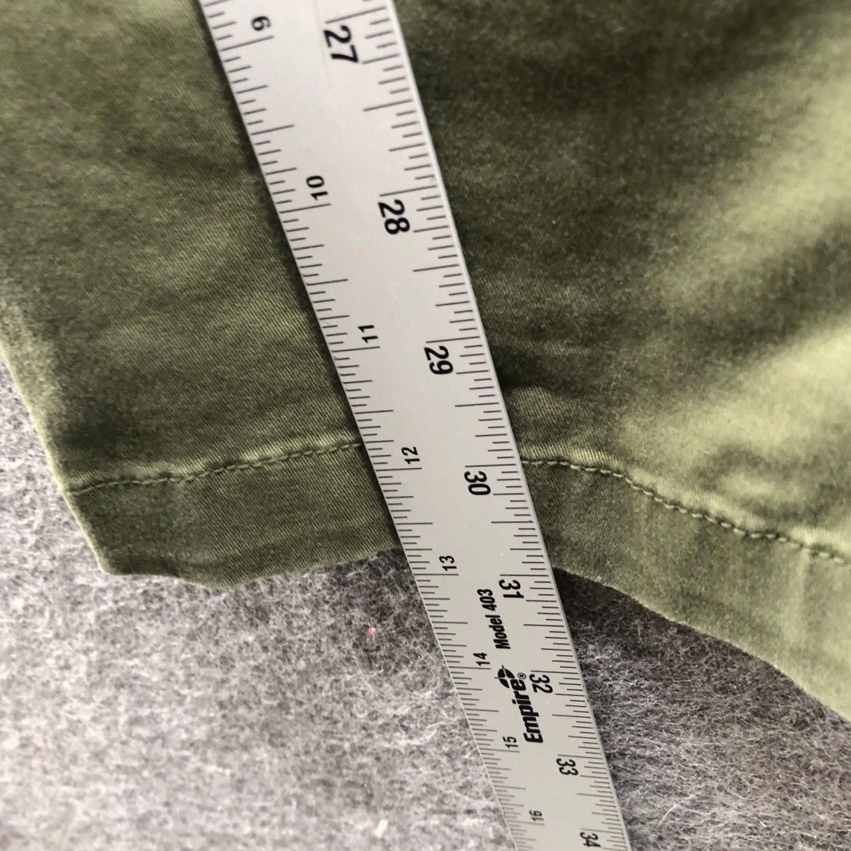 Gap Gap High Rise Pleated Khaki Trouser Pants Womens 12 Tall Army Green Relaxed Size 34" / US 12 / IT 48 - 7 Thumbnail