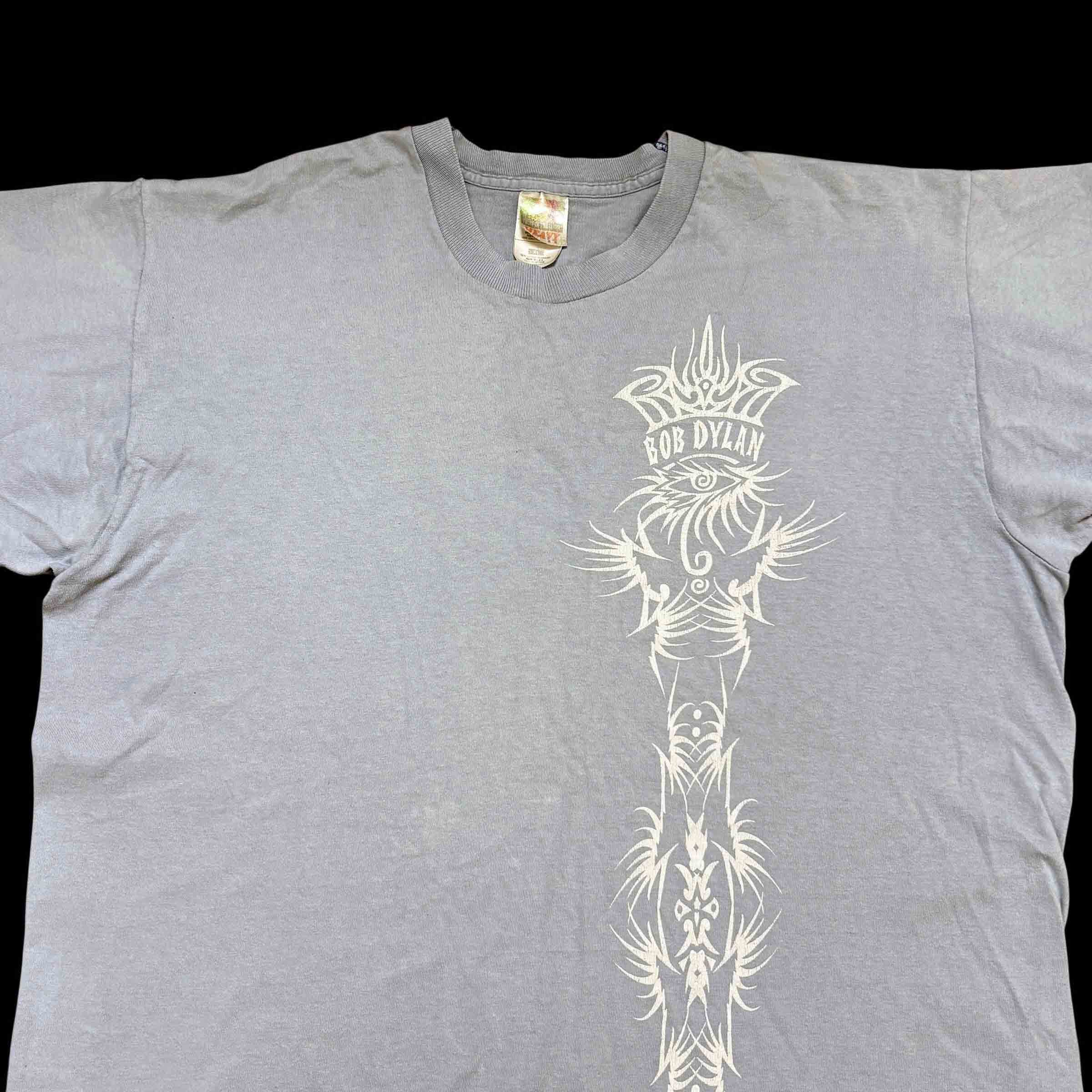 Band Tees Vintage Bob Dylan Shirt 90s Single Stitch Tour Rock Band Tee Size US XL / EU 56 / 4 - 3 Thumbnail