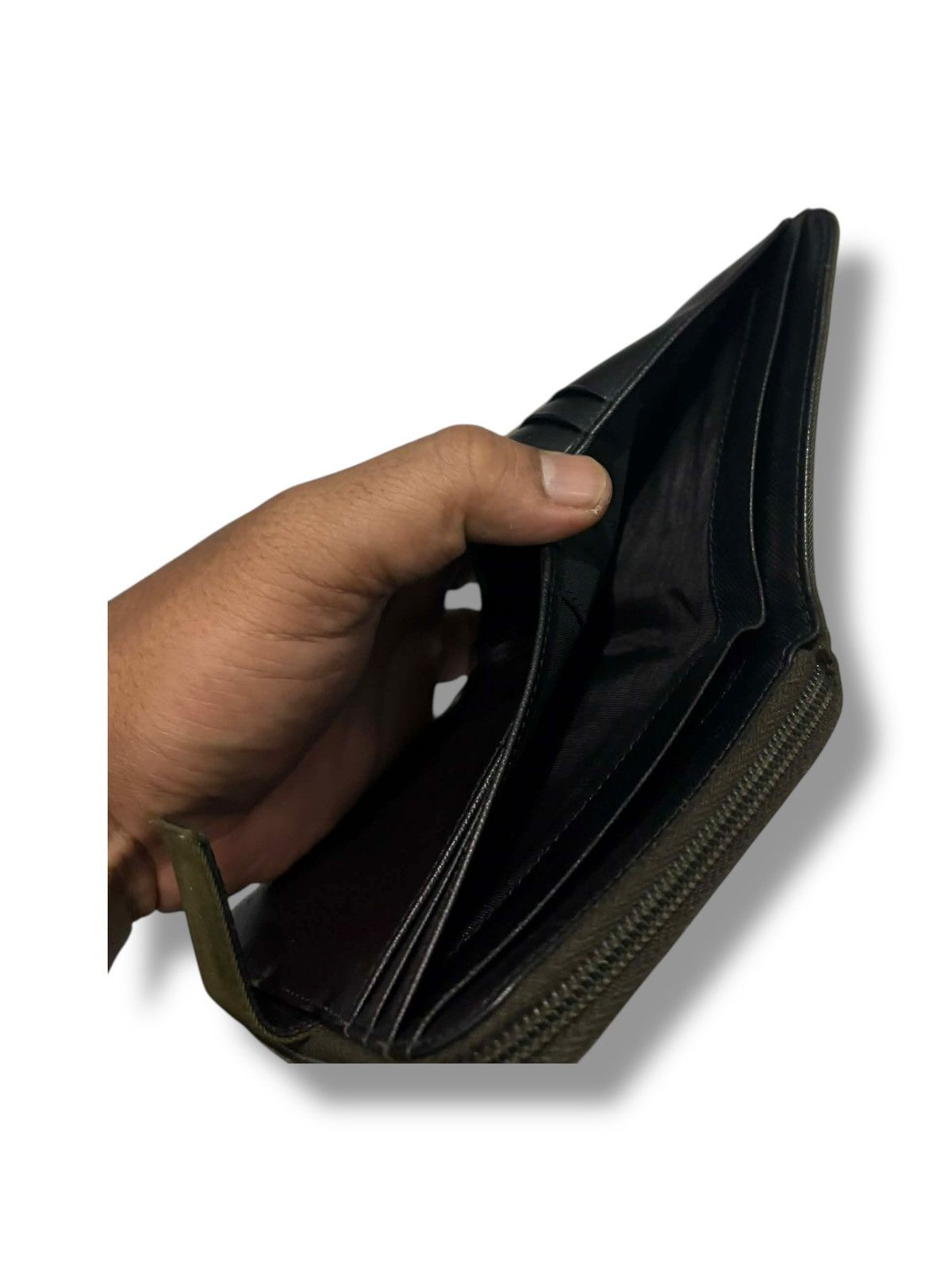 Prada Prada Olive Nylon Zip Wallet Size ONE SIZE - 7 Thumbnail
