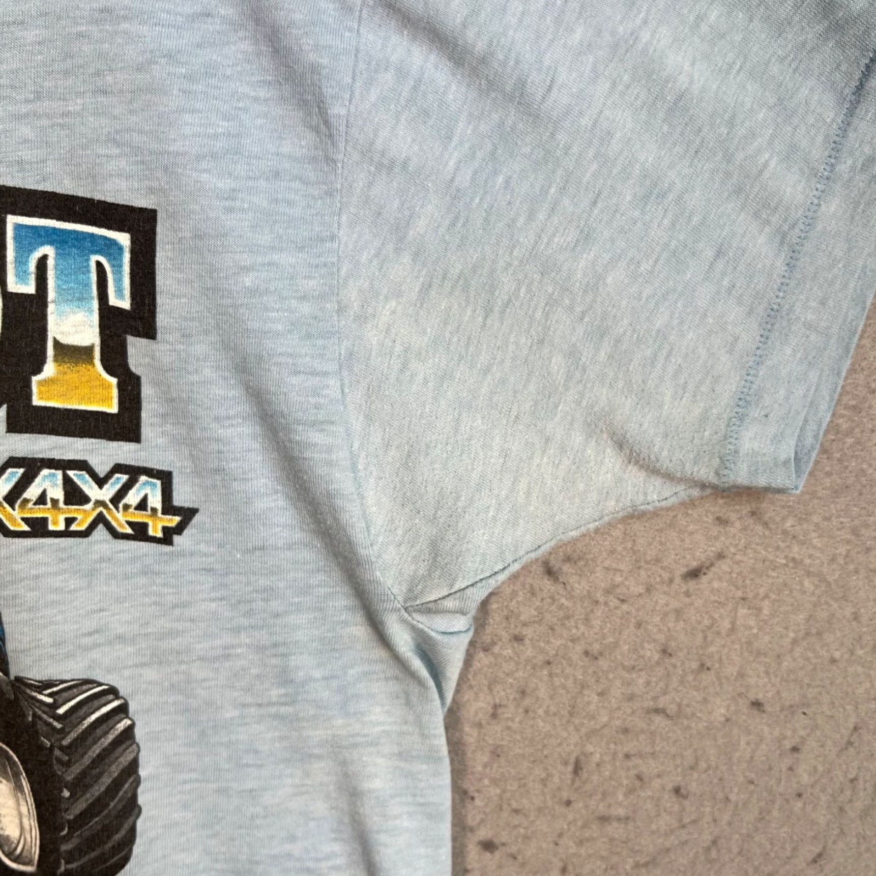 Vintage VINTAGE Bigfoot Monster Truck Racing T Shirt Adult Medium Blue Sneakers USA Made Mens Size US M / EU 48-50 / 2 - 7 Thumbnail