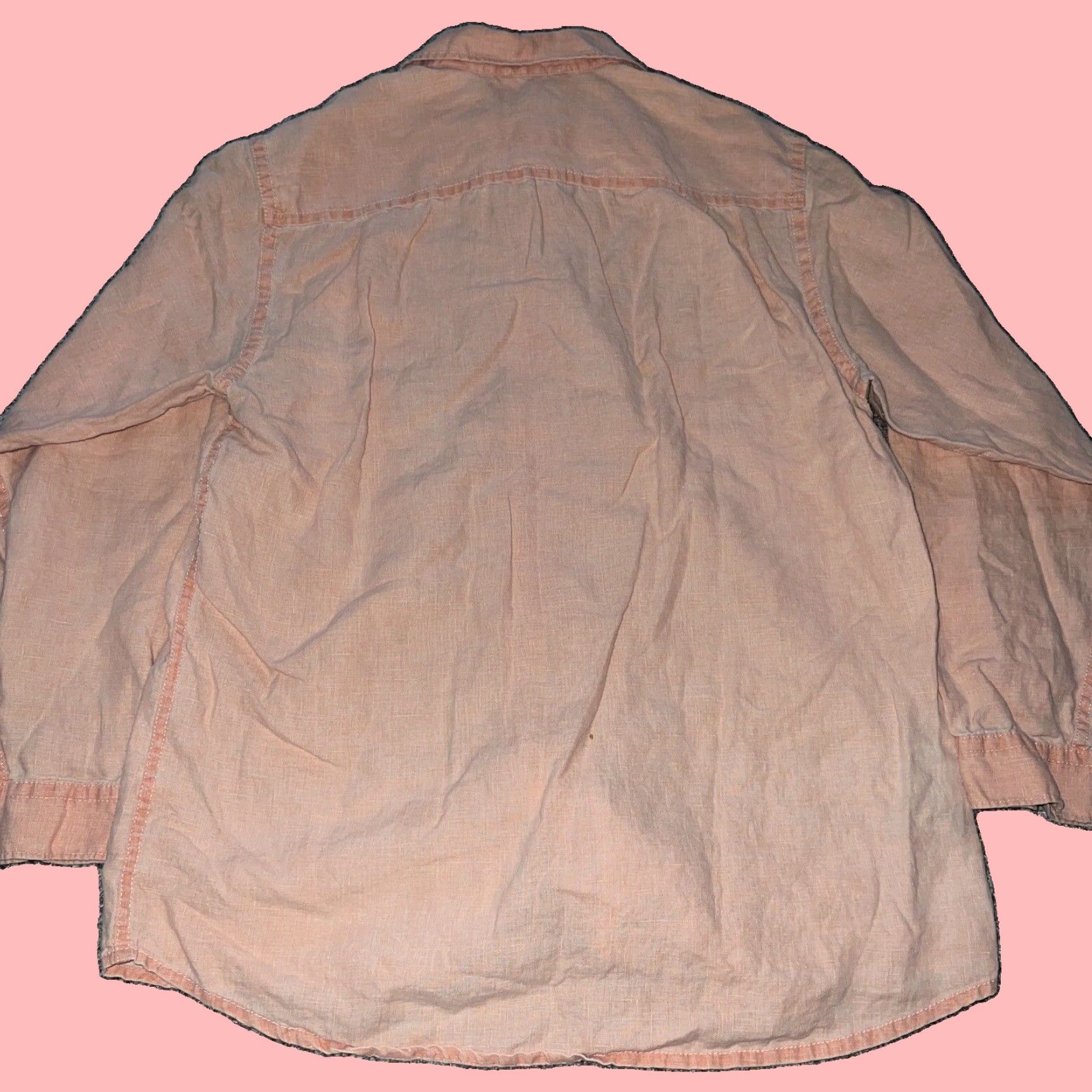Tommy Bahama VINTAGE Tommy Bahama Linen Shirt Mens Relaxed Fit Pink Long Sleeve Size M Size US M / EU 48-50 / 2 - 4 Thumbnail