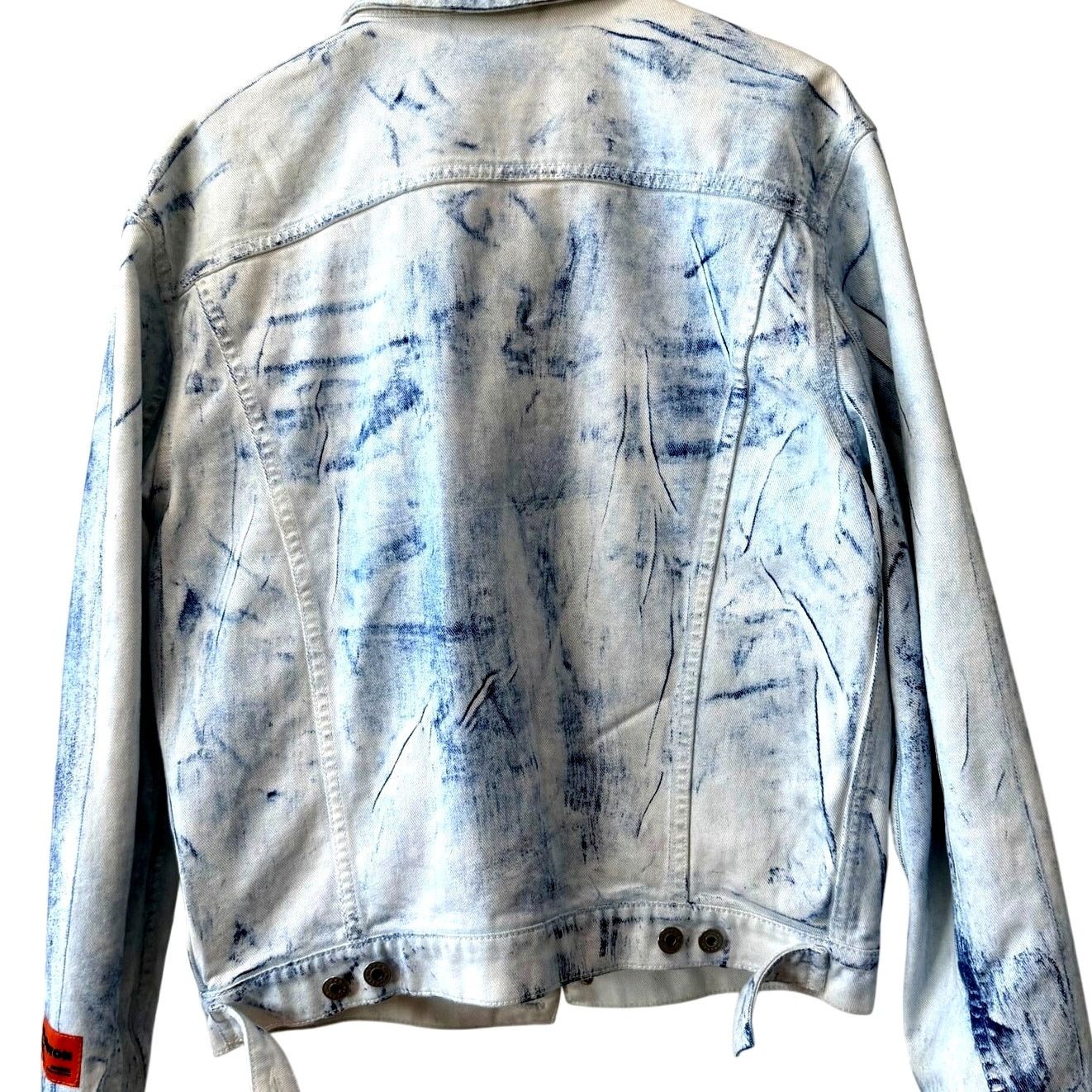 Heron Preston HERON PRESTON: Men's Overdyed Button Up Denim Jacket - S Size US S / EU 44-46 / 1 - 2 Thumbnail